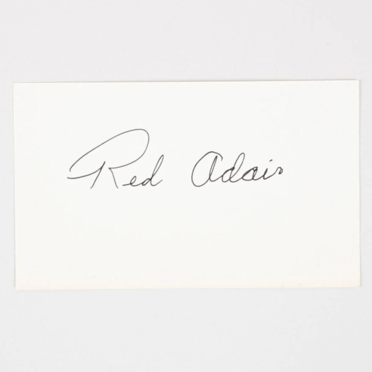 Paul Neal "Red" Adair Signed Letter & 3x5 Index Card - COA, изображение 2