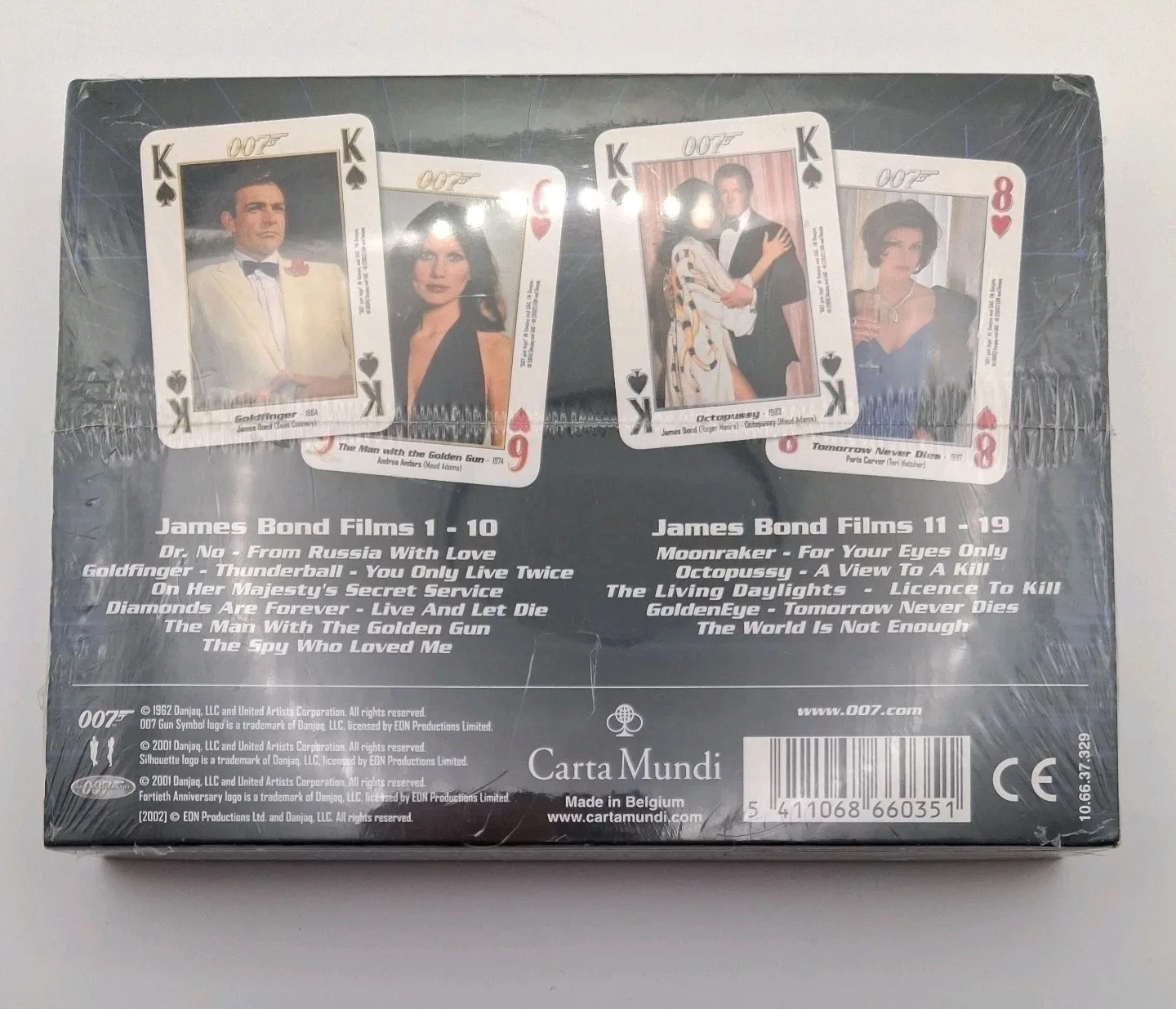 James Bond 007 40th Anniversary Double Deck Limited Edition Sealed Playing Cards, image 4