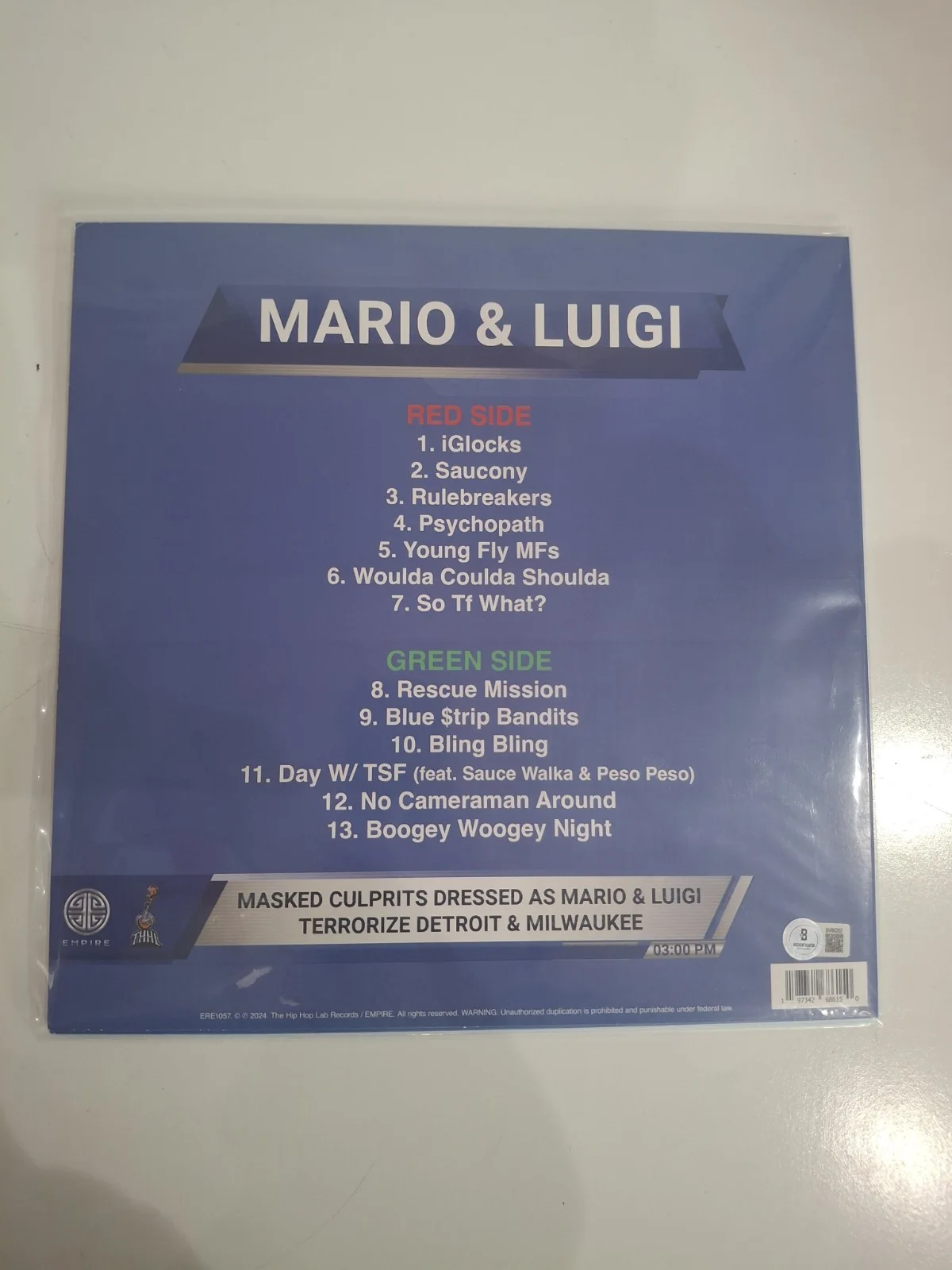 Babytron Mario And Luigi Signed Vinyl Bas Beckett Coa, изображение 2