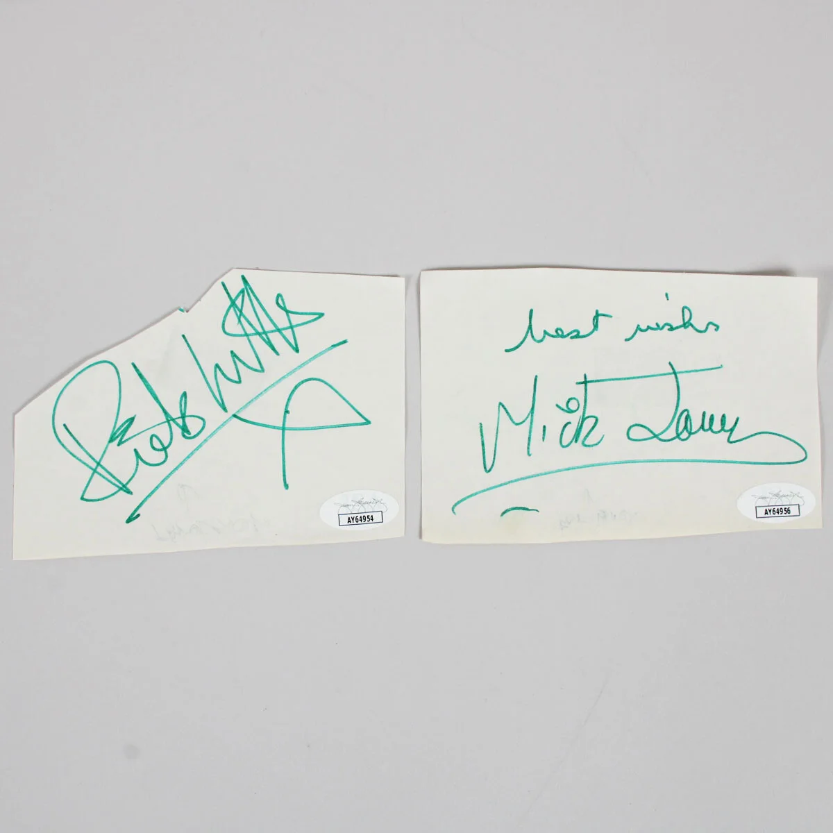 Foreigner Band Signed Cuts (4) Mick Jones, Lou Gramm, Bruce Watson, Rick Will..., изображение 2