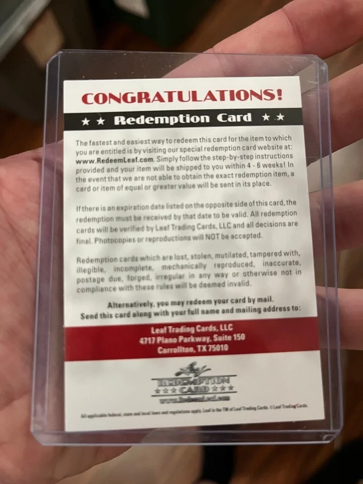 2022 leaf metal pop century redemption card harrison ford, image 2