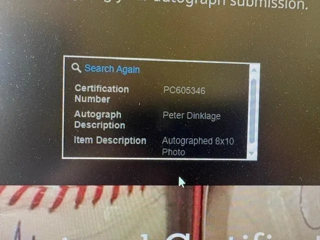 Peter Dinklage — Peter Dinklage Autographed Picture, image 3