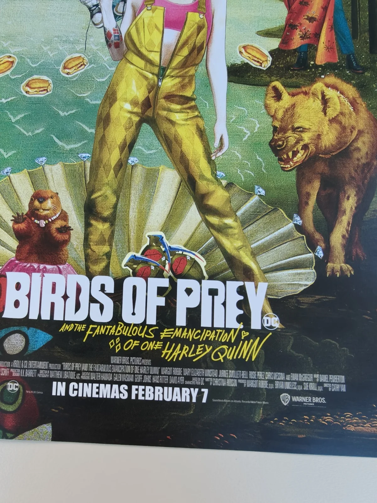 Birds Of Prey Movie Promotional Poster Harley Quinn Mini Single Sided 2020 A4, изображение 4