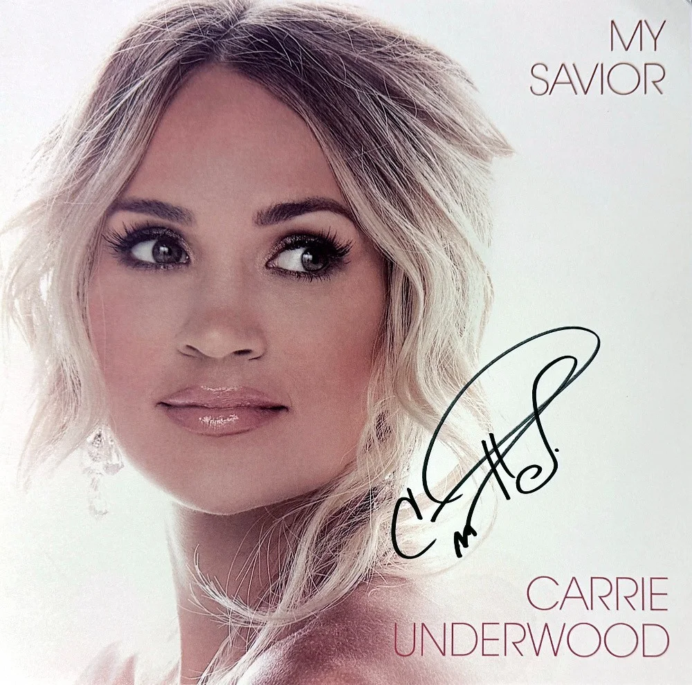 Carrie Underwood signed 2021 My Savior 11x11 Art Insert LP/Vinyl/Record- COA/NEW, image 2