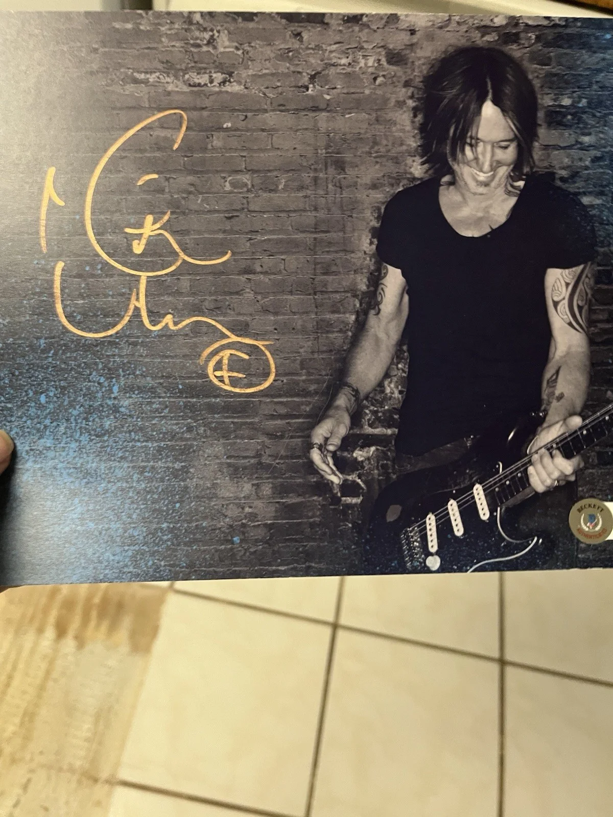 Autographed Keith Urban 8x10 Photo Beckett Signed Auto Authentic, image 2