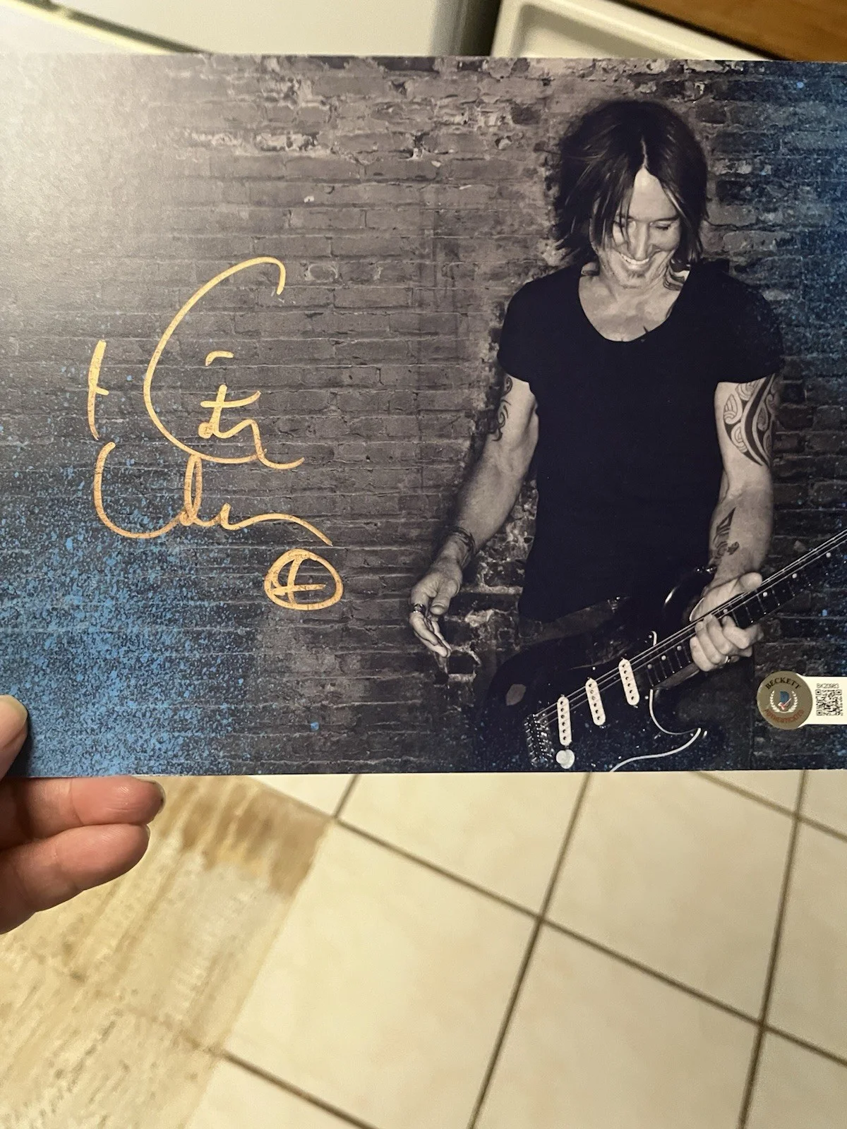 Autographed Keith Urban 8x10 Photo Beckett Signed Auto Authentic, image 3