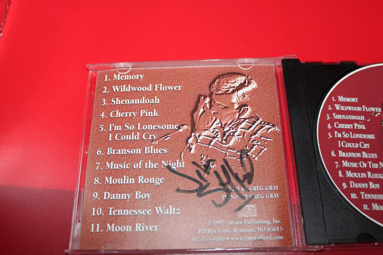 Jim Stafford Plays Harmonica CD Signed Autographed Country Instrumental 1997, изображение 4