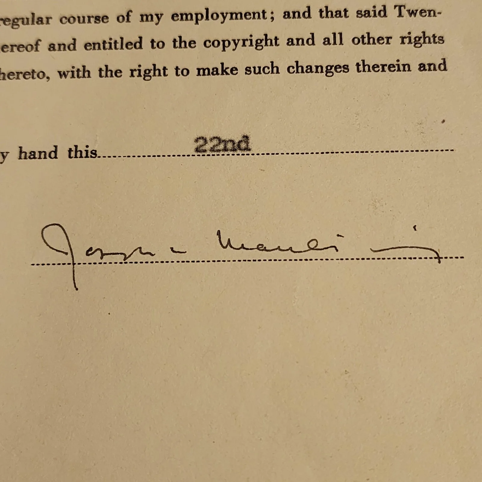 RARE All About Eve Screenplay Contract PSA DNA Signed Mankiewicz Autograph Auto, image 5