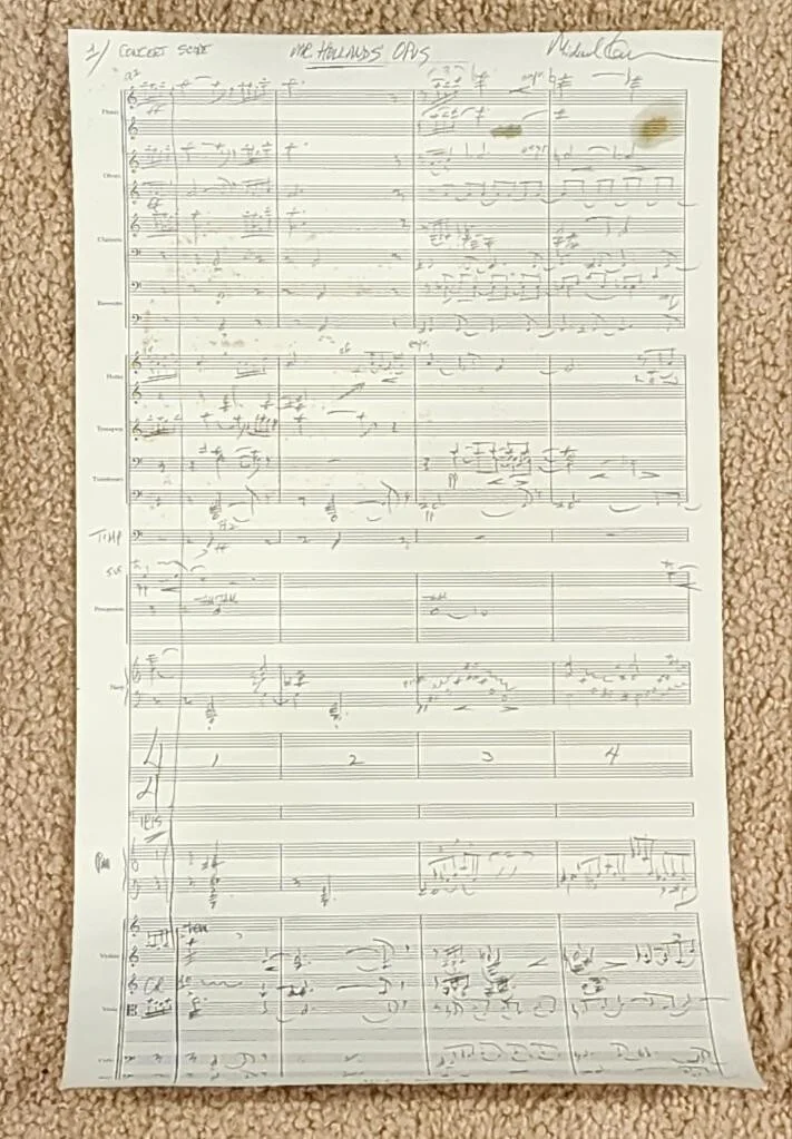 Michael Kamen — Mr. Holland's Opus Original Movie Score Michael Kamen PSA DNA Signed Autograph, image 2