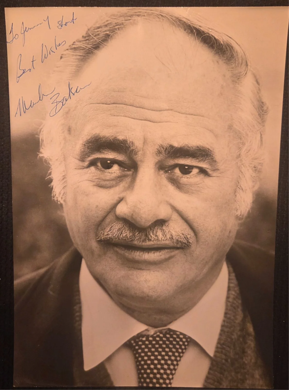 Martin Balsam — MARTIN BALSAM Autographed 8x10 Picture Inscribed Signed PSYCHO Actor Hitchcock