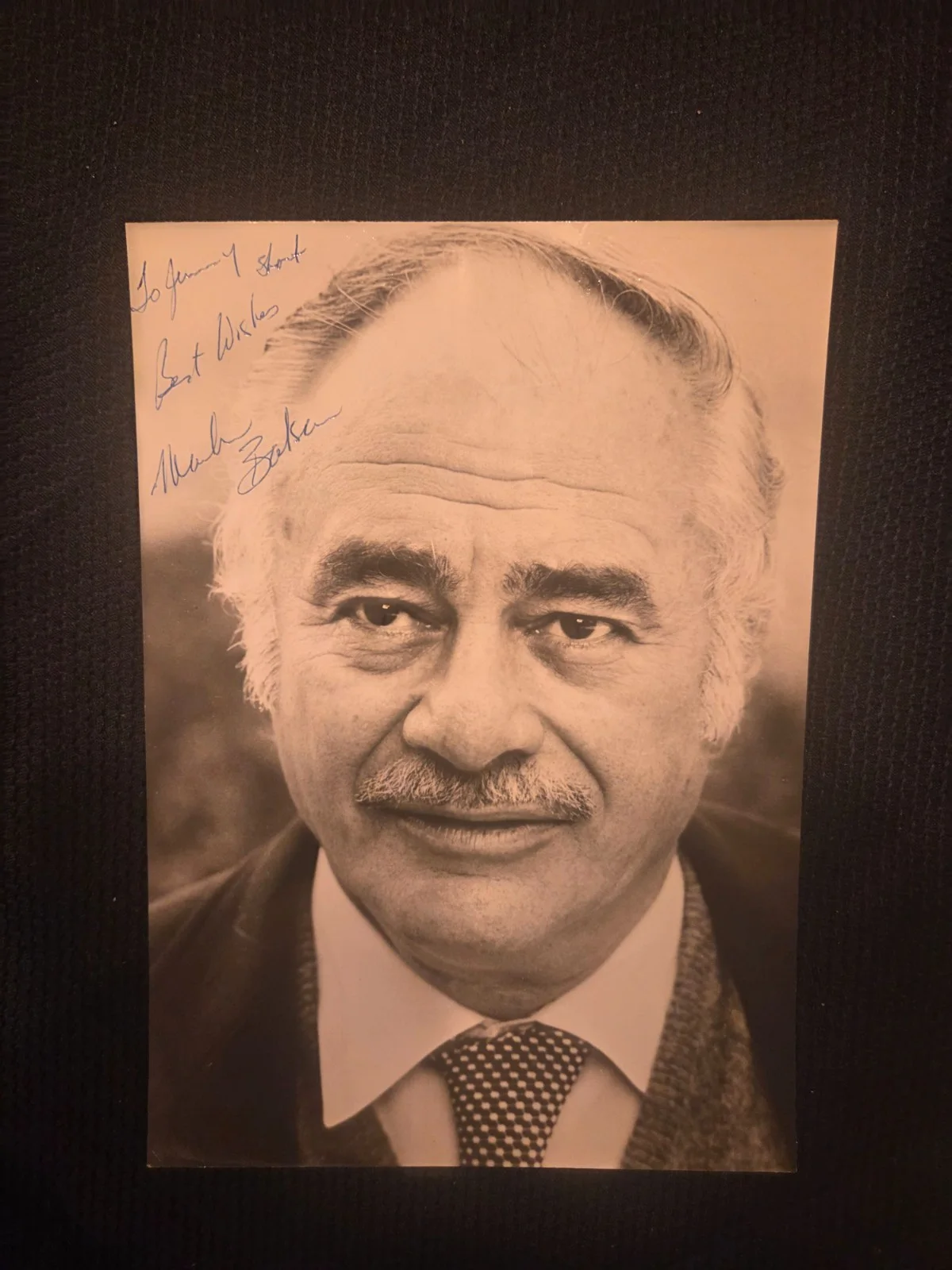 Martin Balsam — MARTIN BALSAM Autographed 8x10 Picture Inscribed Signed PSYCHO Actor Hitchcock, image 2