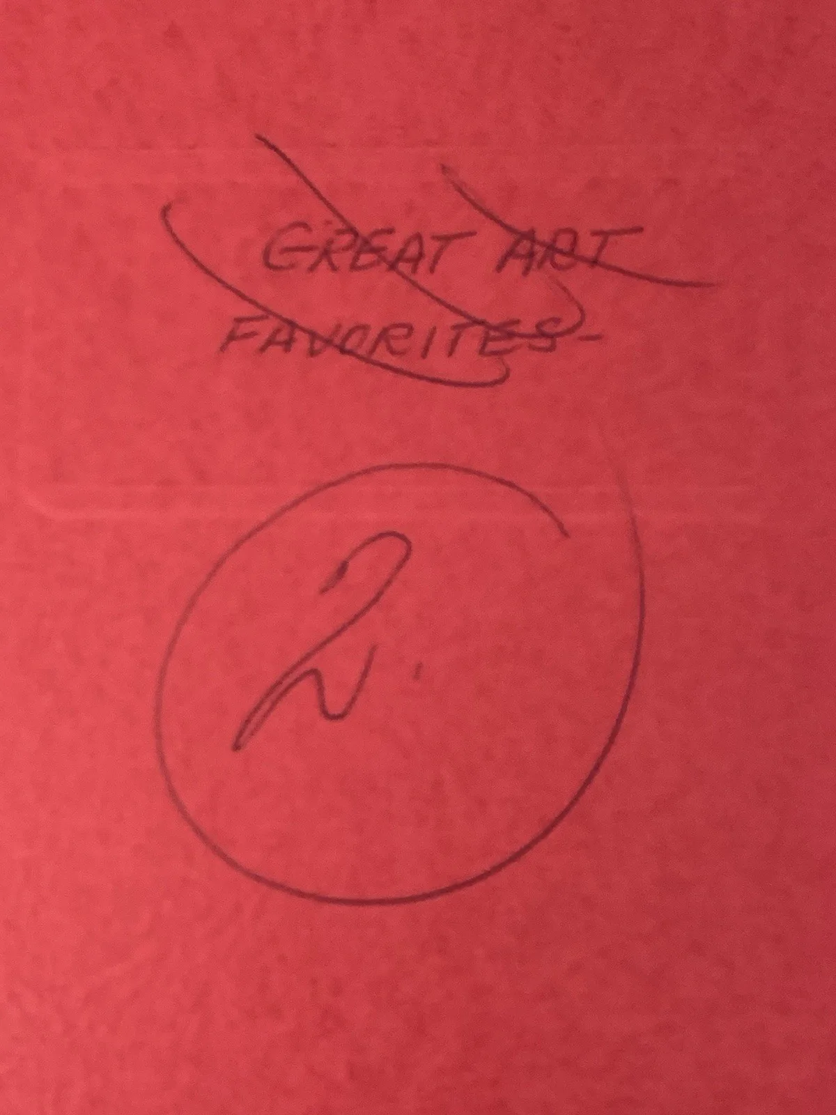 Vincent Price — Vincent Price Estate Red Folder with Vincent’s Handwriting! 20g, изображение 2