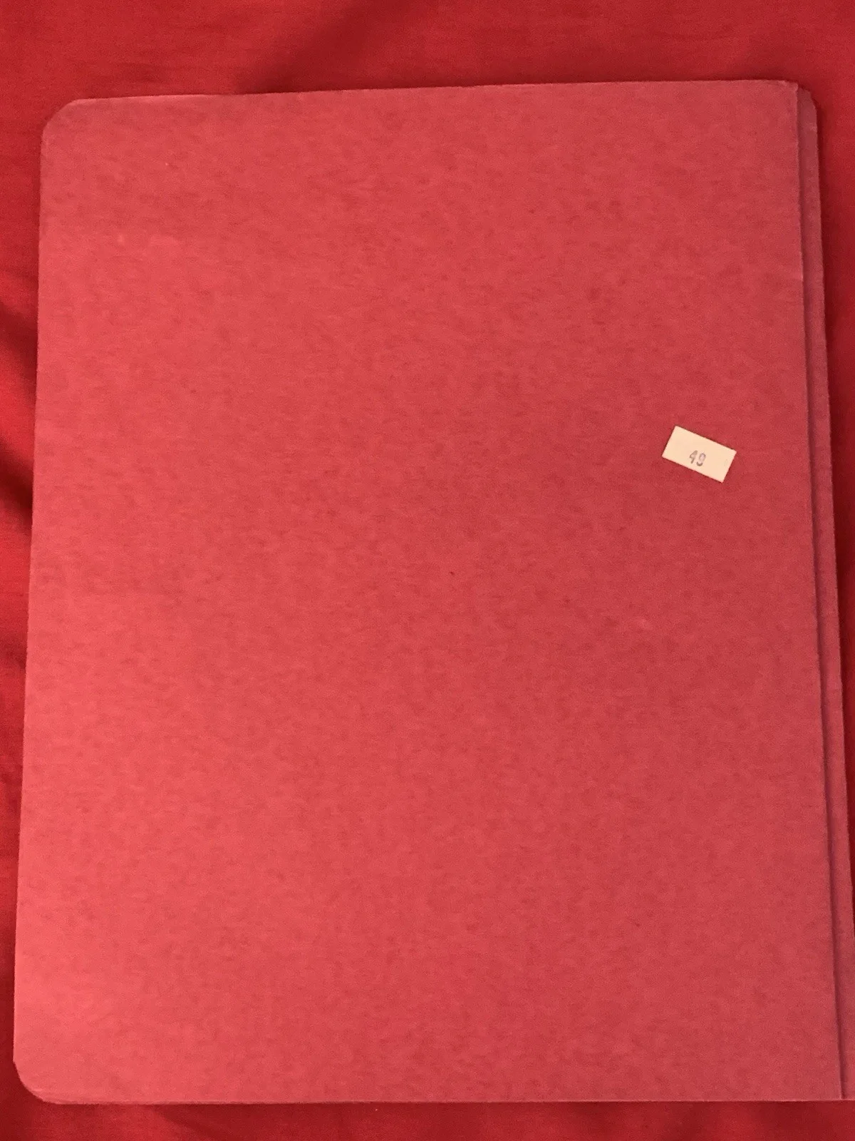 Vincent Price — Vincent Price Estate Red Folder with Vincent’s Handwriting! 20g, изображение 4