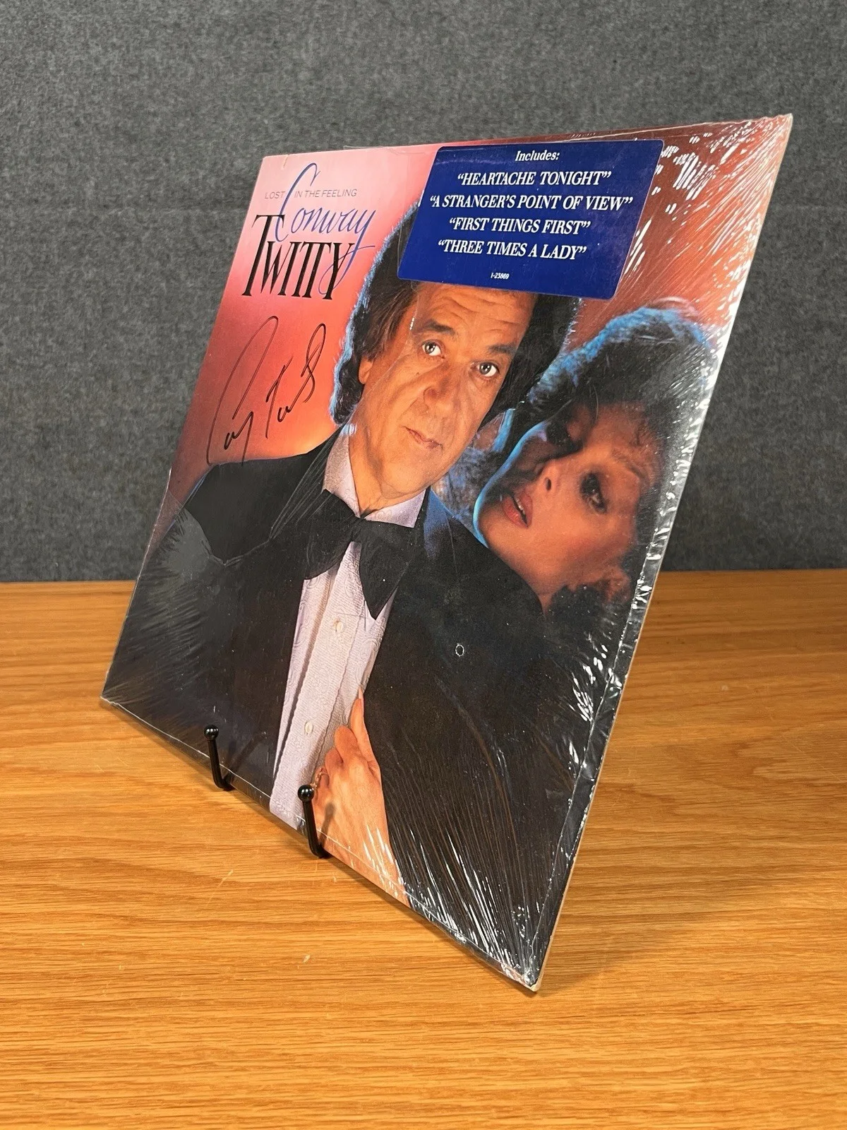 Conway Twitty Lost In The Feeling SIGNED Sealed LP Autographed Cover 23869-1, изображение 4