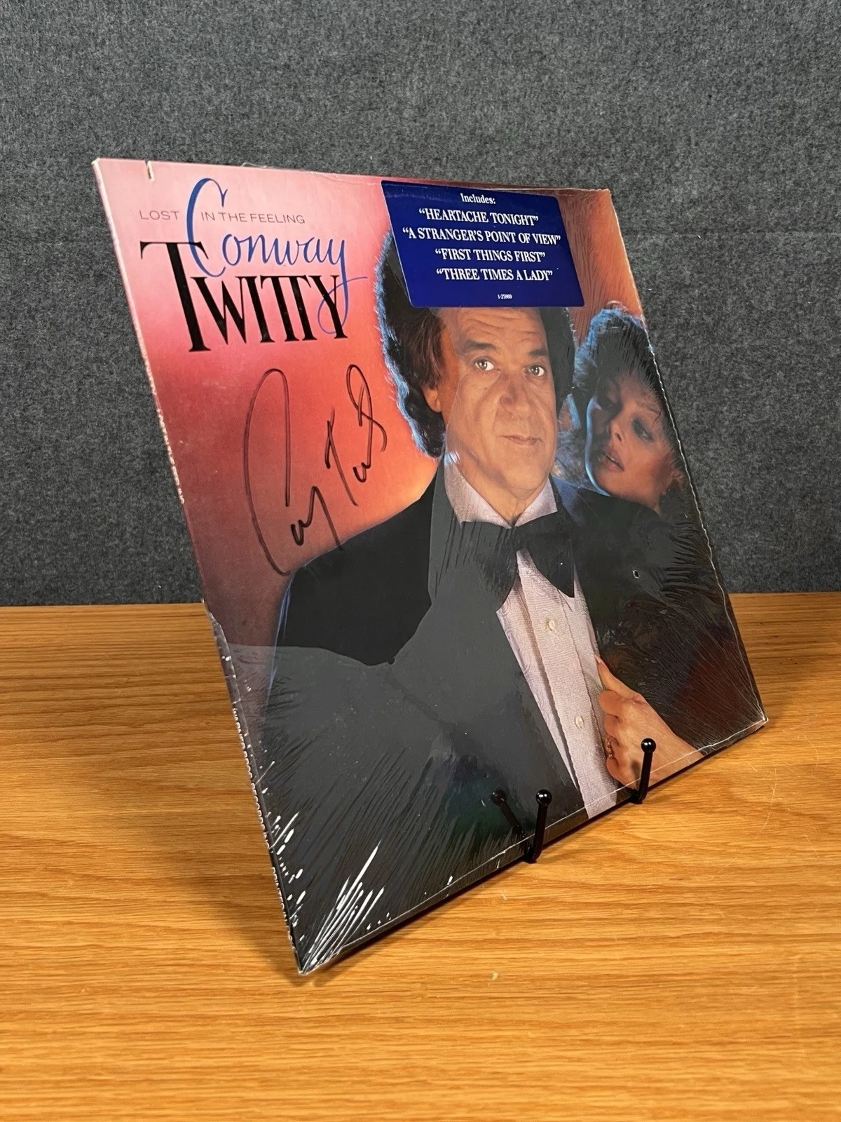 Conway Twitty Lost In The Feeling SIGNED Sealed LP Autographed Cover 23869-1, изображение 5