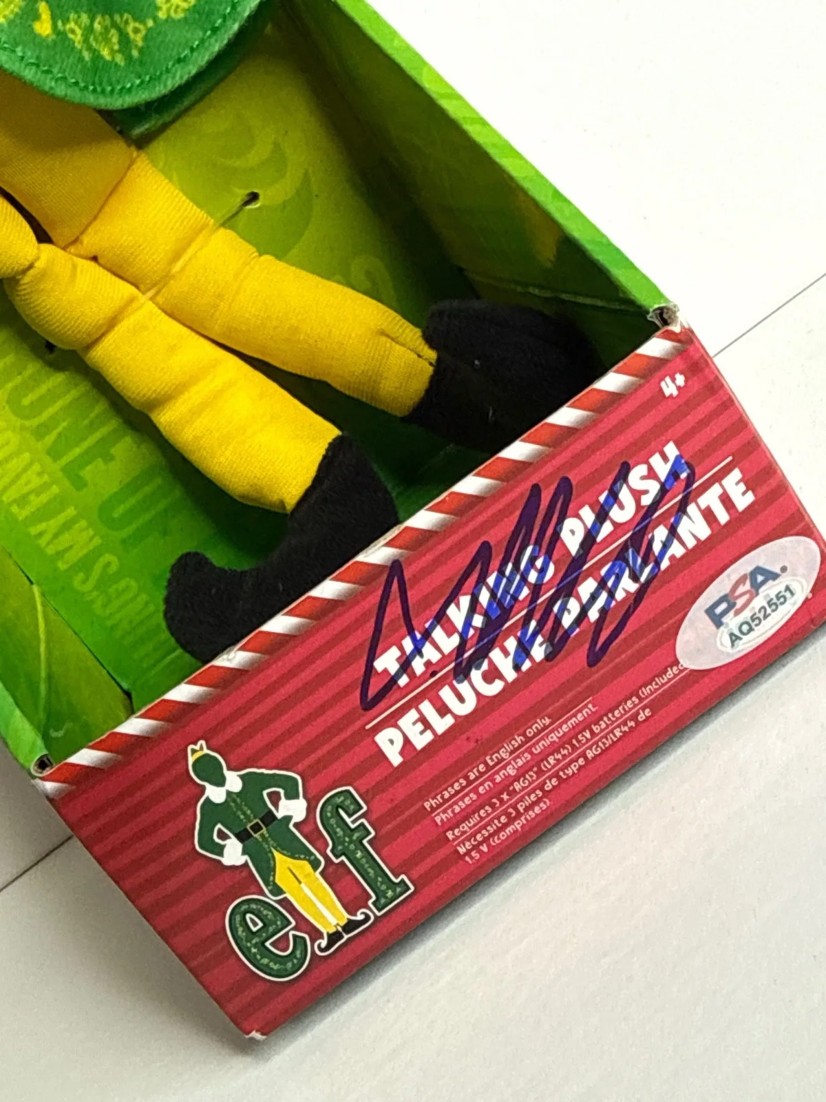 Will Ferrell — Will Ferrell Signed 12' Elf Talk Plush Doll Buddy PSA AQ52551, image 2