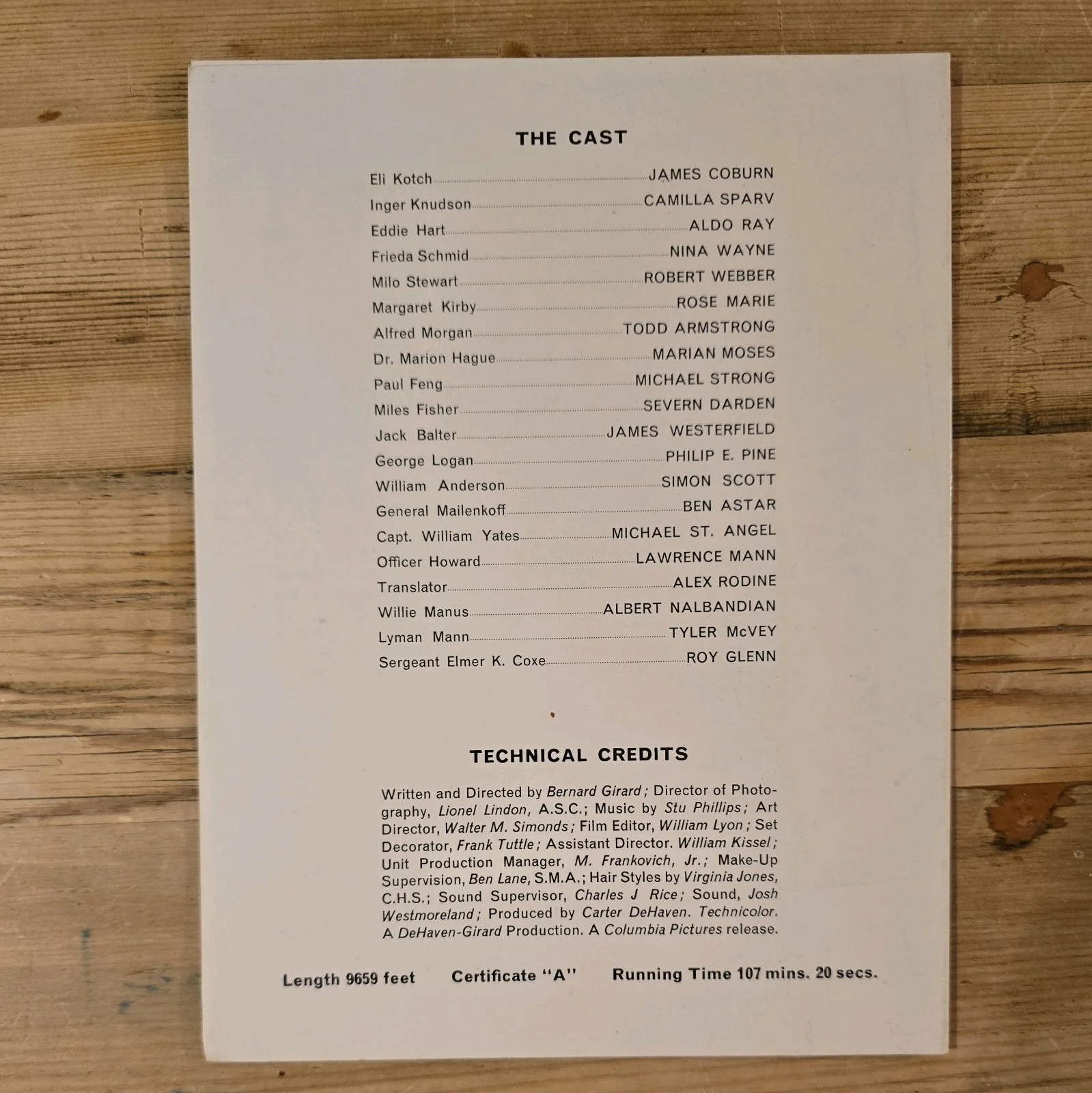 DEAD HEAT ON A MERRY GO ROUND press book 1966 James Coburn Camilla Sparv, image 3