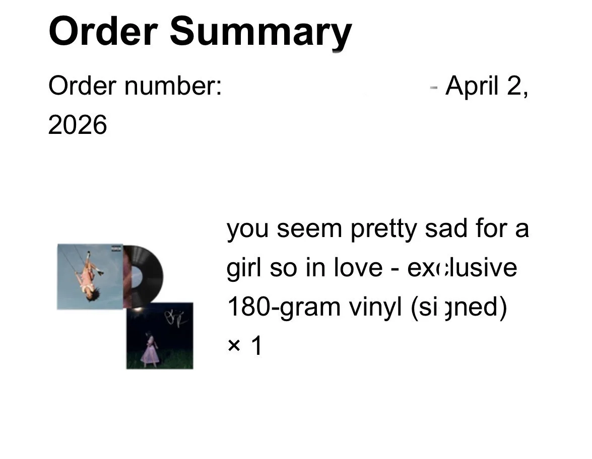 You Seem Pretty Sad For A Girl So In Love Exclusive Signed 180-Gram Vinyl, изображение 2