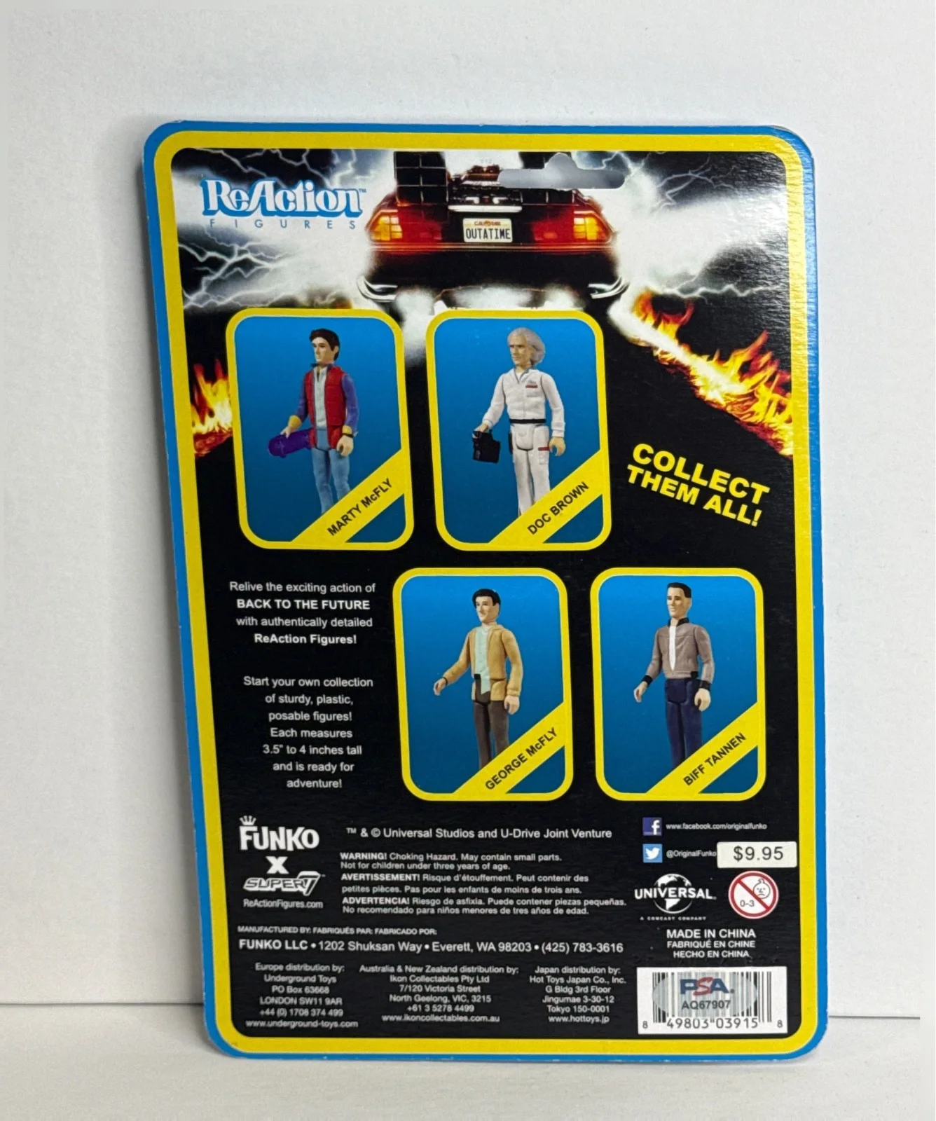 Michael J Fox — Michael J Fox Signed Back To Future Marty McFly Reaction Figures PSA AQ67907, image 2