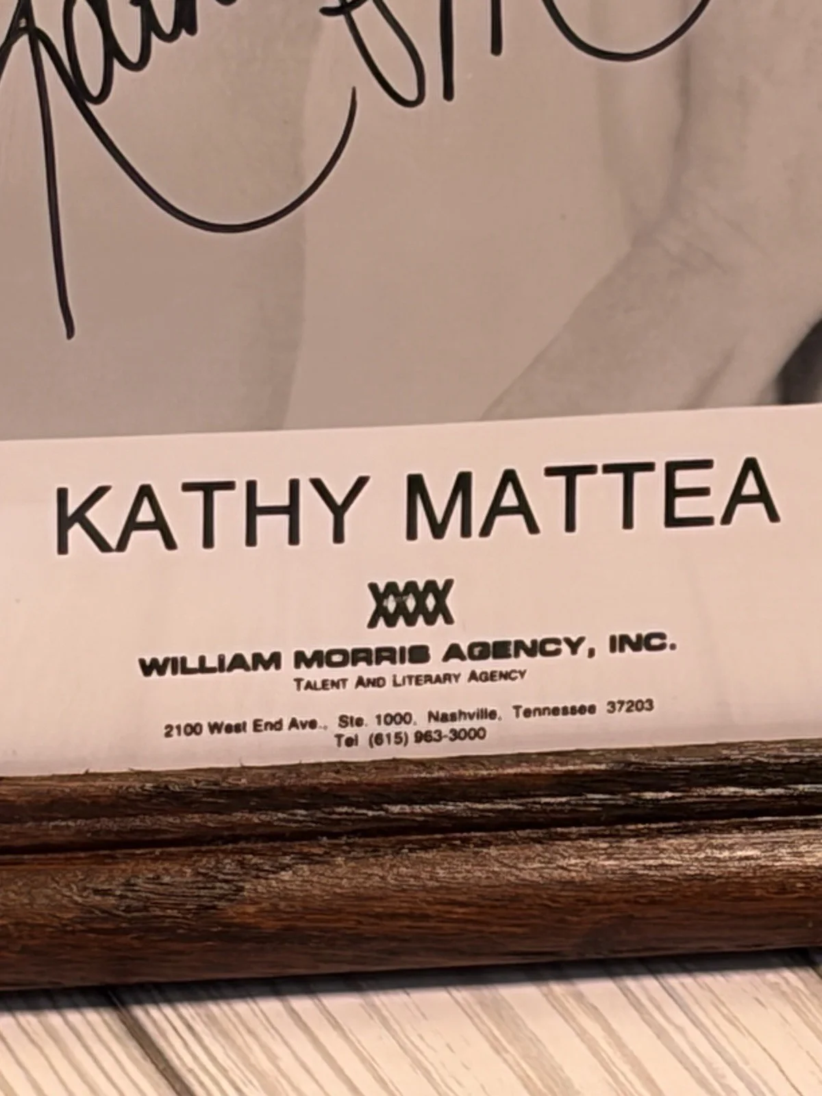 Kathy Mattea Signed Publicity 8x10 Photo Framed Mercury Records Universal Music, image 4