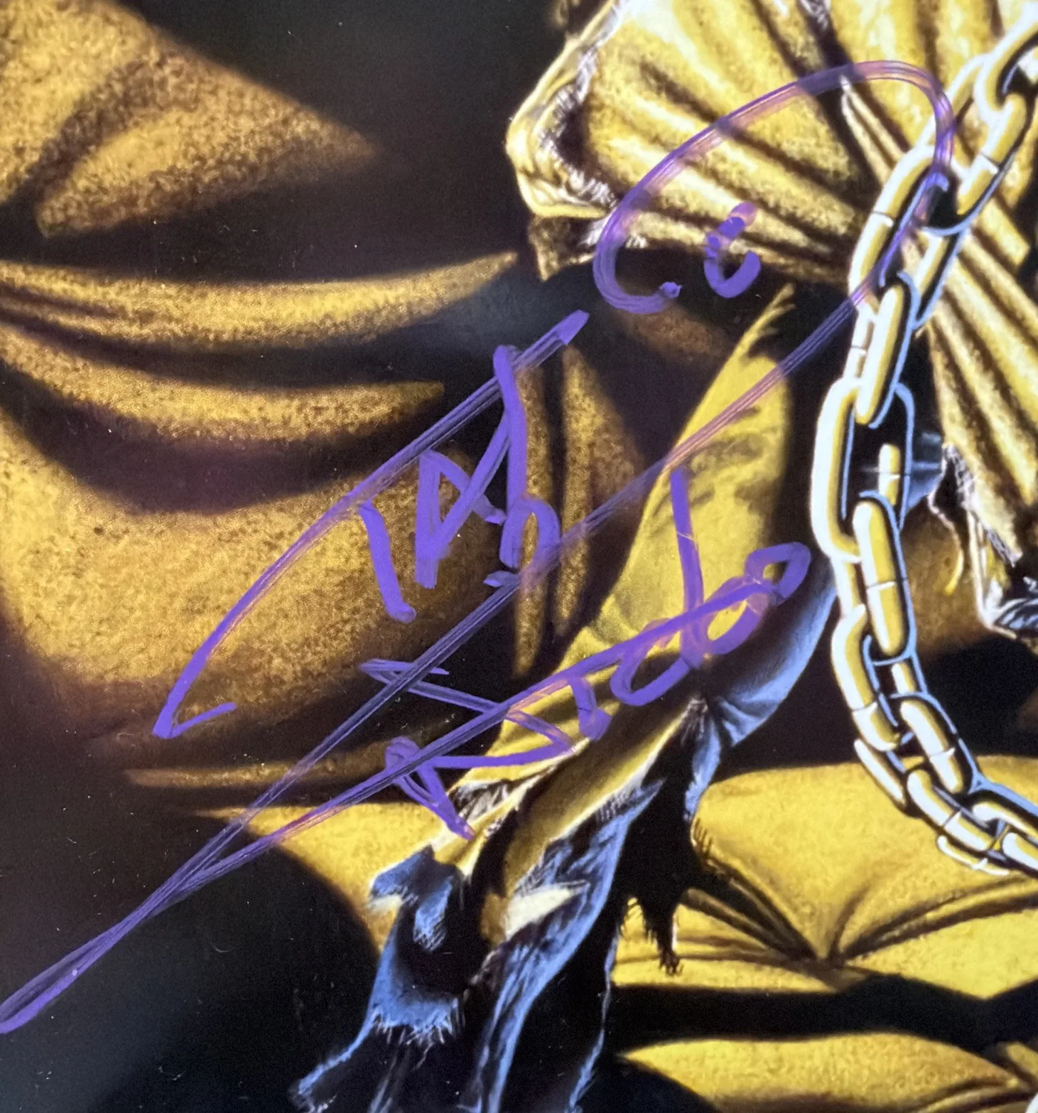Bruce Dickinson Nicko McBrain Iron Maiden Piece of Mind Signed Vinyl Record Lp, image 3