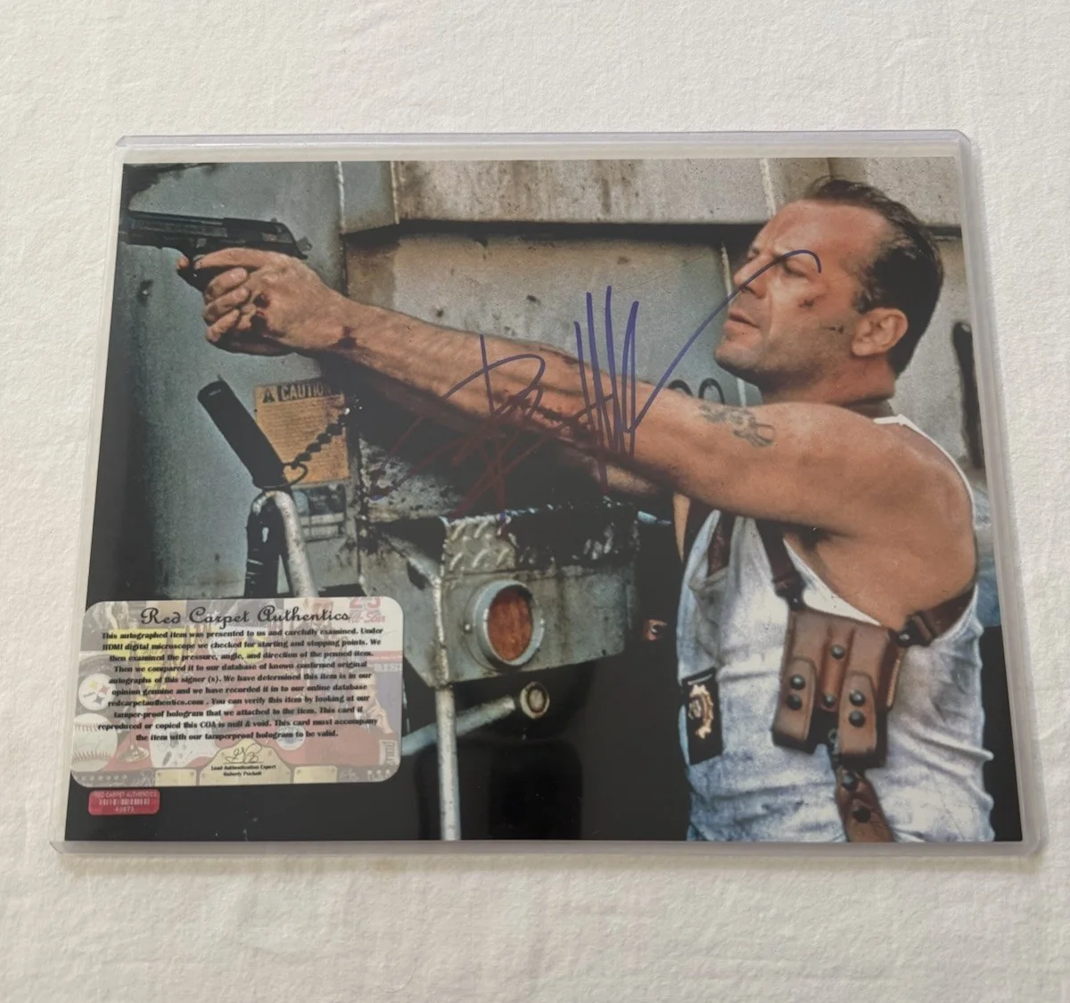 Walter Bruce Willis — Walter Bruce Willis ‘Die Hard’ Rare Signed Autographed 8x10 Photo W/COA, изображение 4