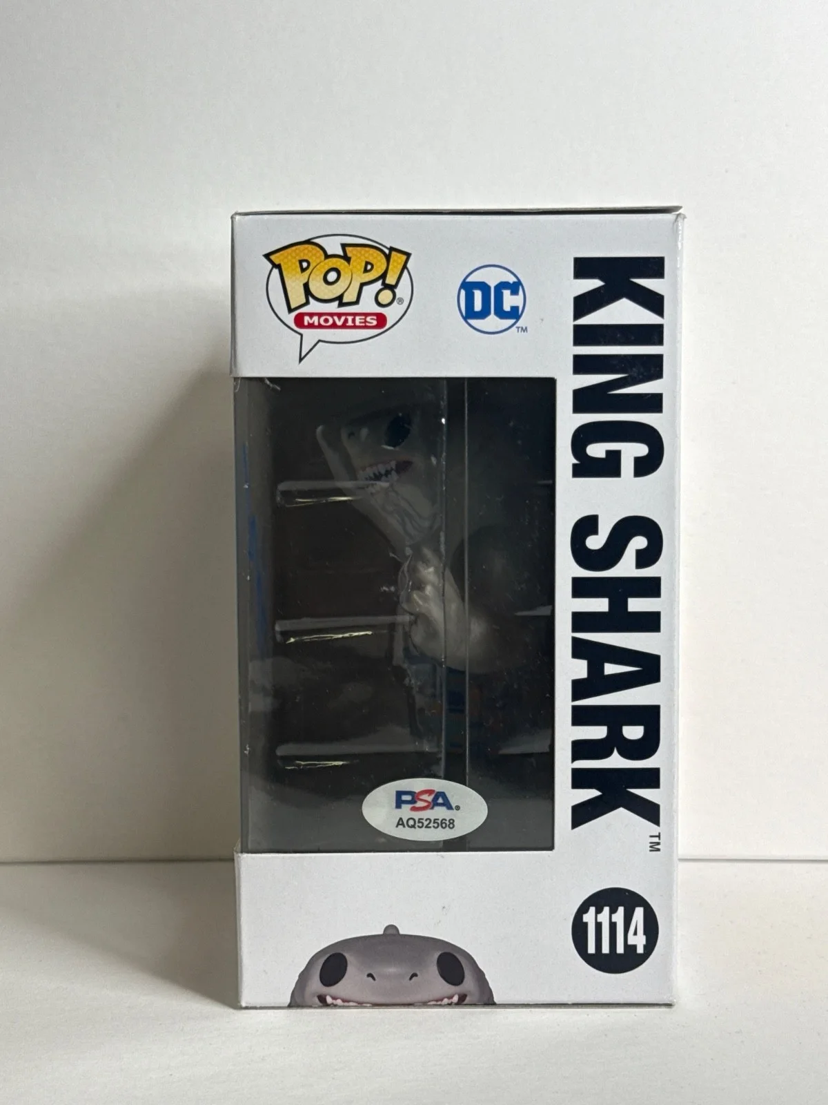 Steve Agee — Steve Agee Signed King Shark The Suicide Squad Funko #1114 PSA AQ52568, image 2