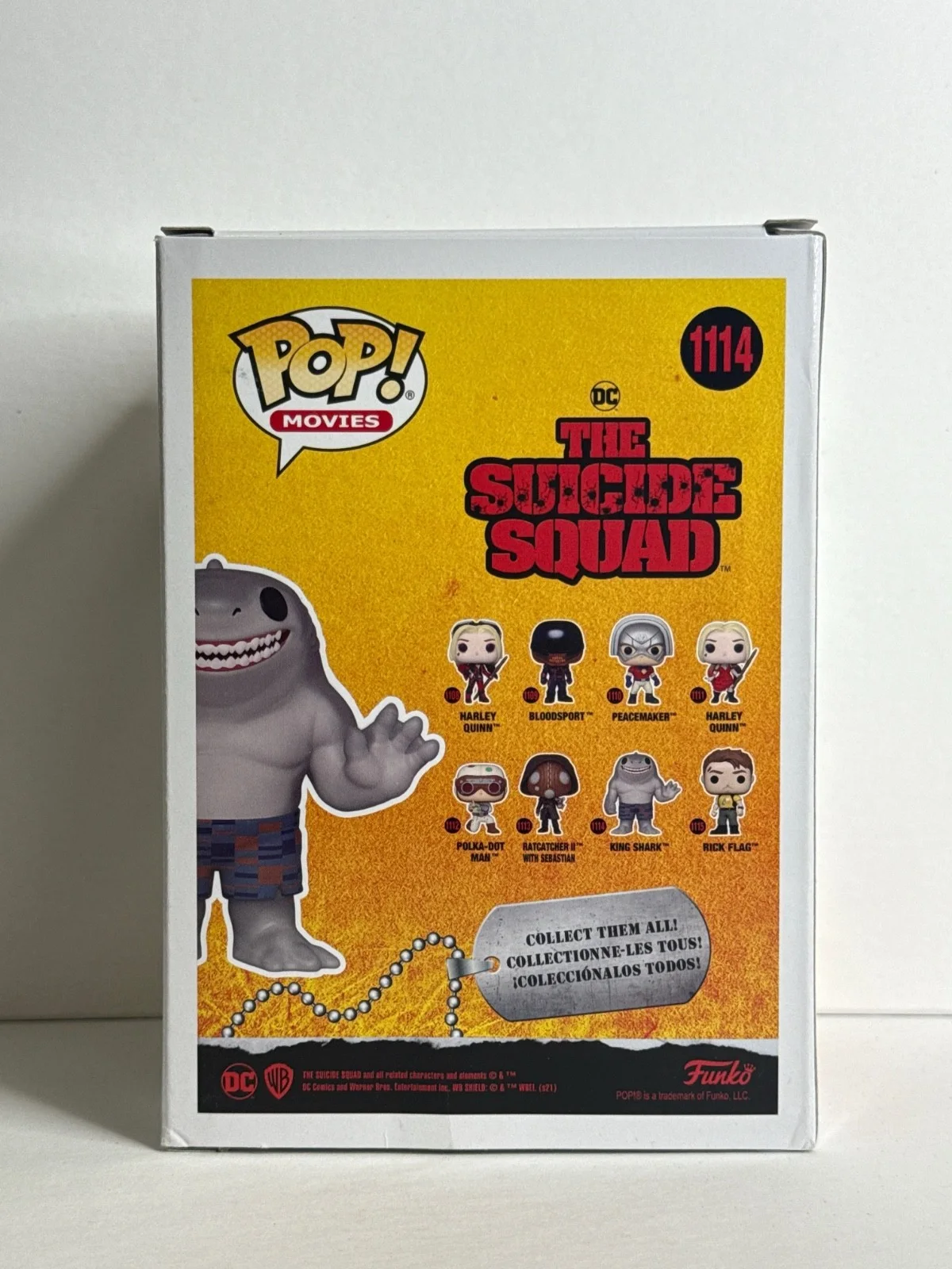 Steve Agee — Steve Agee Signed King Shark The Suicide Squad Funko #1114 PSA AQ52568, image 3