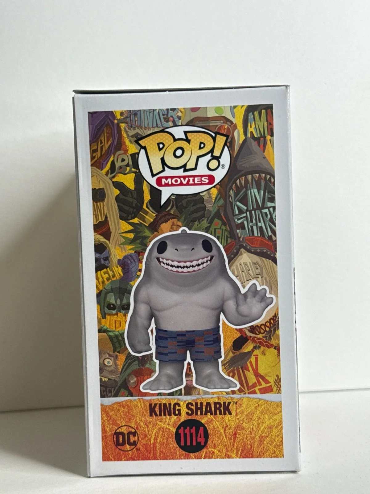 Steve Agee — Steve Agee Signed King Shark The Suicide Squad Funko #1114 PSA AQ52568, image 4
