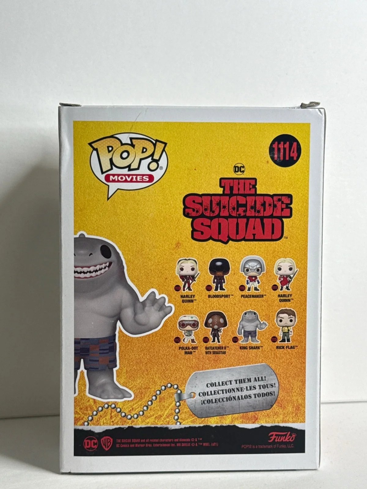 Steve Agee — Steve Agee Signed King Shark The Suicide Squad Funko #1114 PSA AQ52570, изображение 4