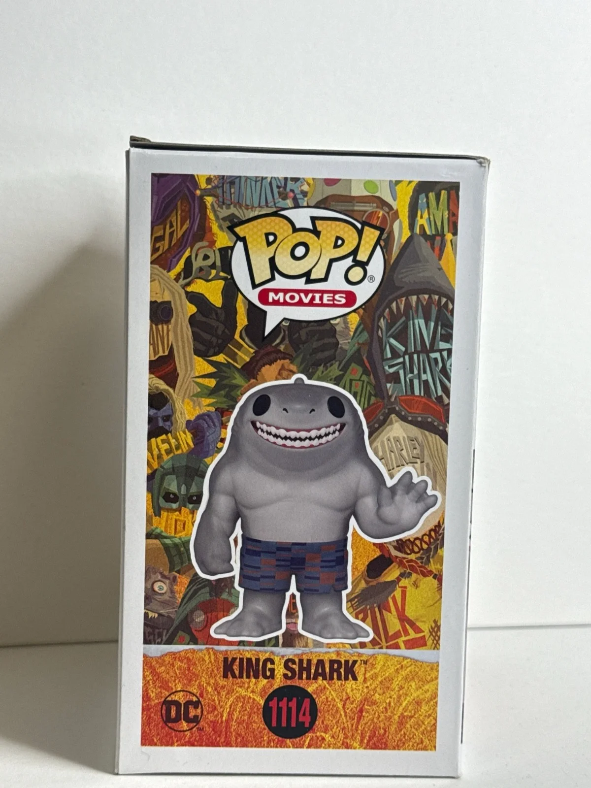 Steve Agee — Steve Agee Signed King Shark The Suicide Squad Funko #1114 PSA AQ52570, изображение 5