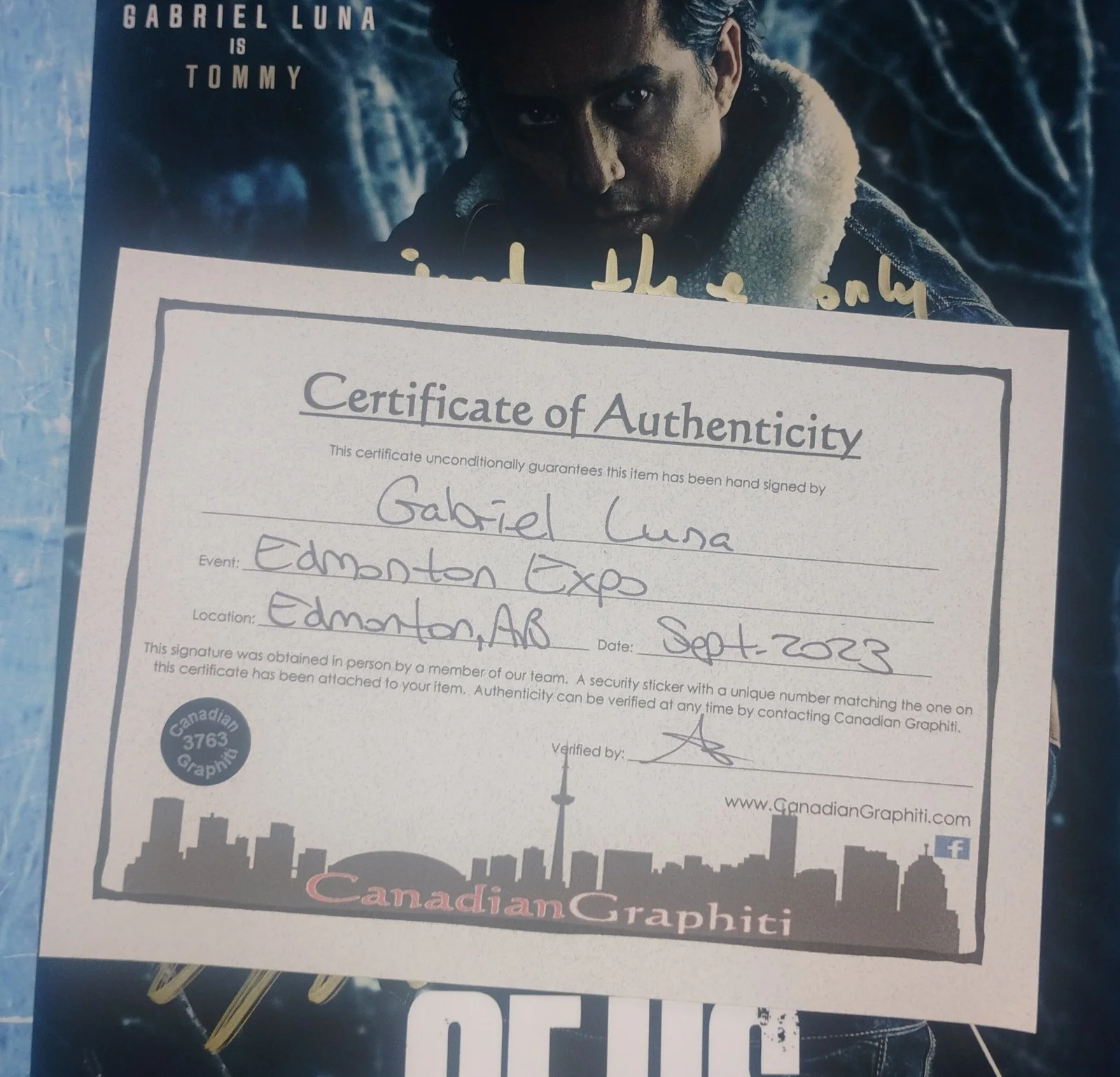 Gabriel Luna Hand Signed 8x10 Photo COA The Last Of Us NO US TARIFFS, image 5
