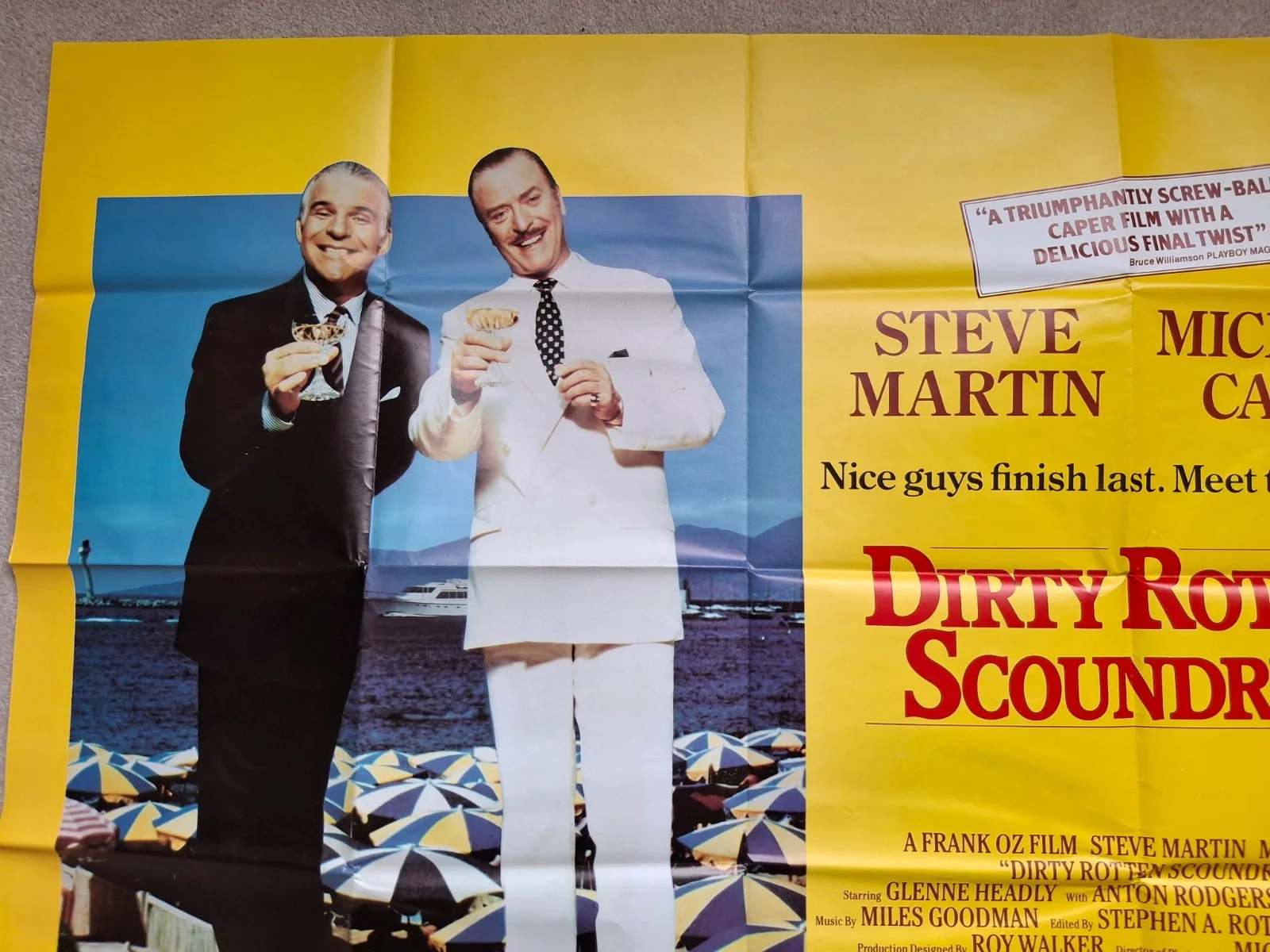 Dirty Rotten Scoundrels Rare & Original Film Cinema Movie Quad Poster, изображение 3