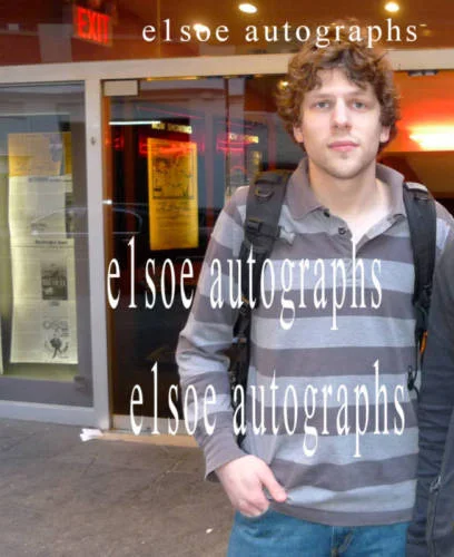 jesse eisenberg — Jesse Eisenberg signed Social Network 8x10 Photo. “Best”. “Full Name”, изображение 2