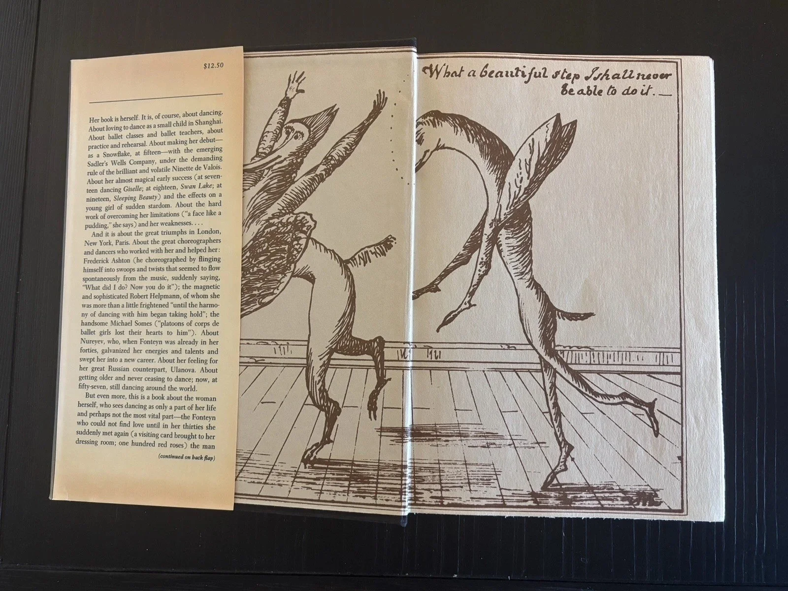 Ballet ballerina Margot Fonteyn SIGNED Autographed Book 1976 Dancing Swan Lake, изображение 4