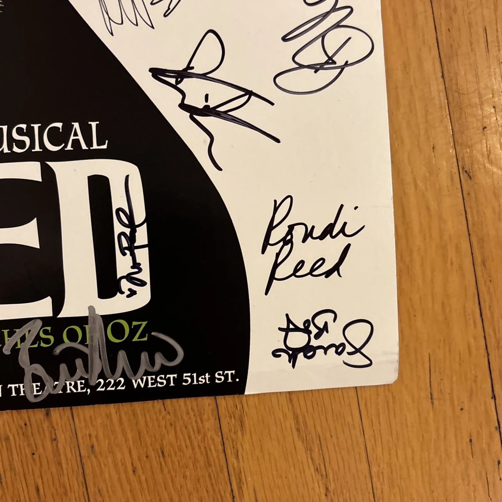 Many Signatures — Wicked The Musical OFFICIAL BROADWAY POSTER Autographed Signed Rare, image 5
