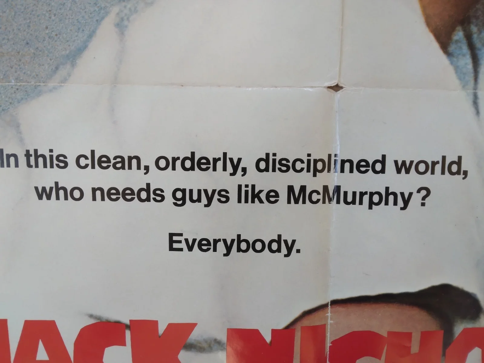 One Flew the Cockoo's Nest original movie 1975 poster US one sheet, изображение 3