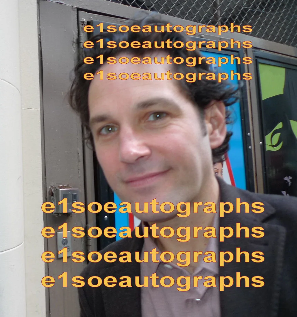 Paul Rudd, Michael Shannon, Ed Asner & Kate Arrington signed GRACE 8x10 Photo, image 2