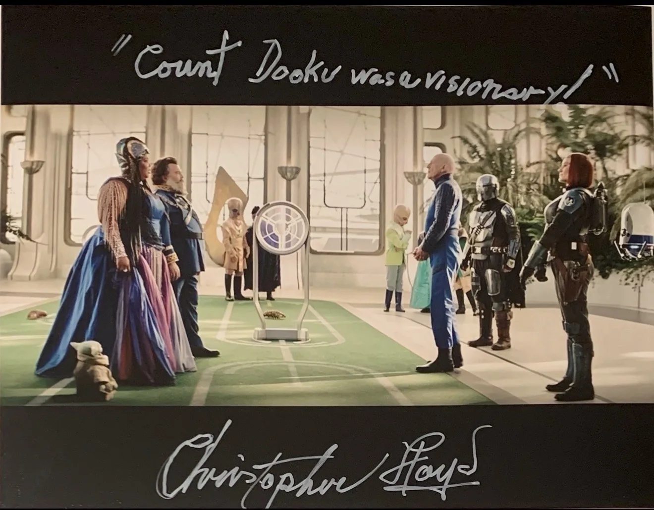 RARE! Christopher Lloyd Signed Star Wars 11x14 The Mandalorian EXACT PROOF!, image 2