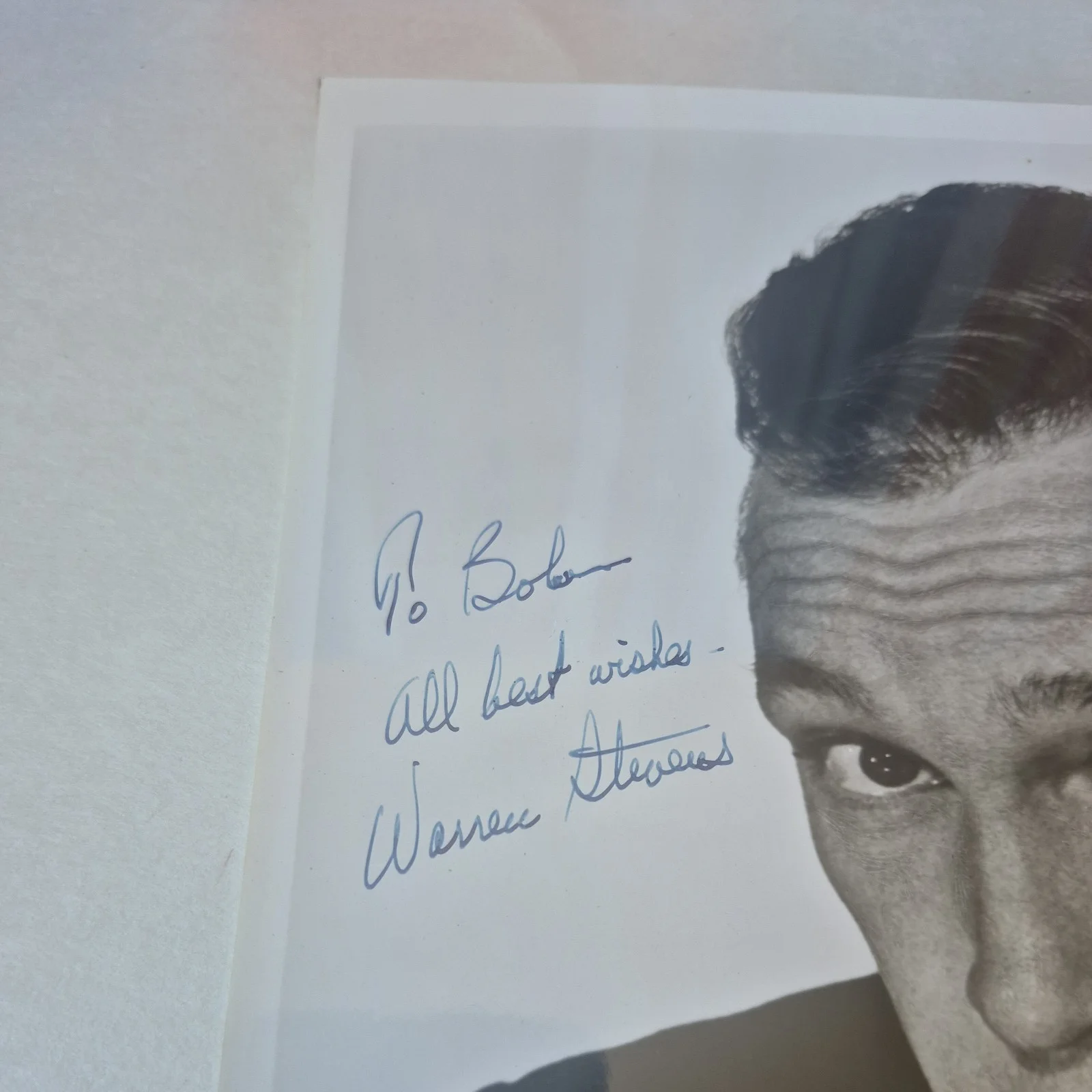 Warren Stevens — Warren Steven Personalized Autographed 8x10 Photo Actor Star Trek, изображение 2