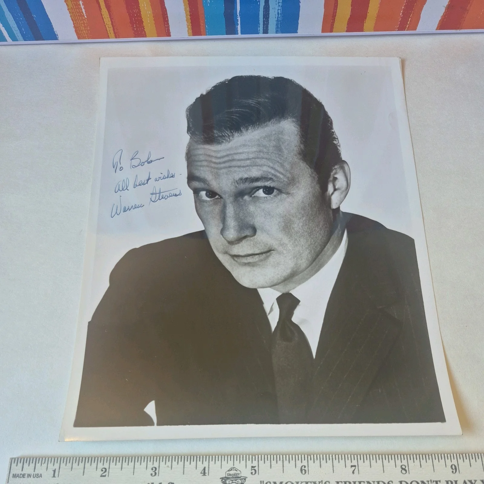 Warren Stevens — Warren Steven Personalized Autographed 8x10 Photo Actor Star Trek, изображение 4
