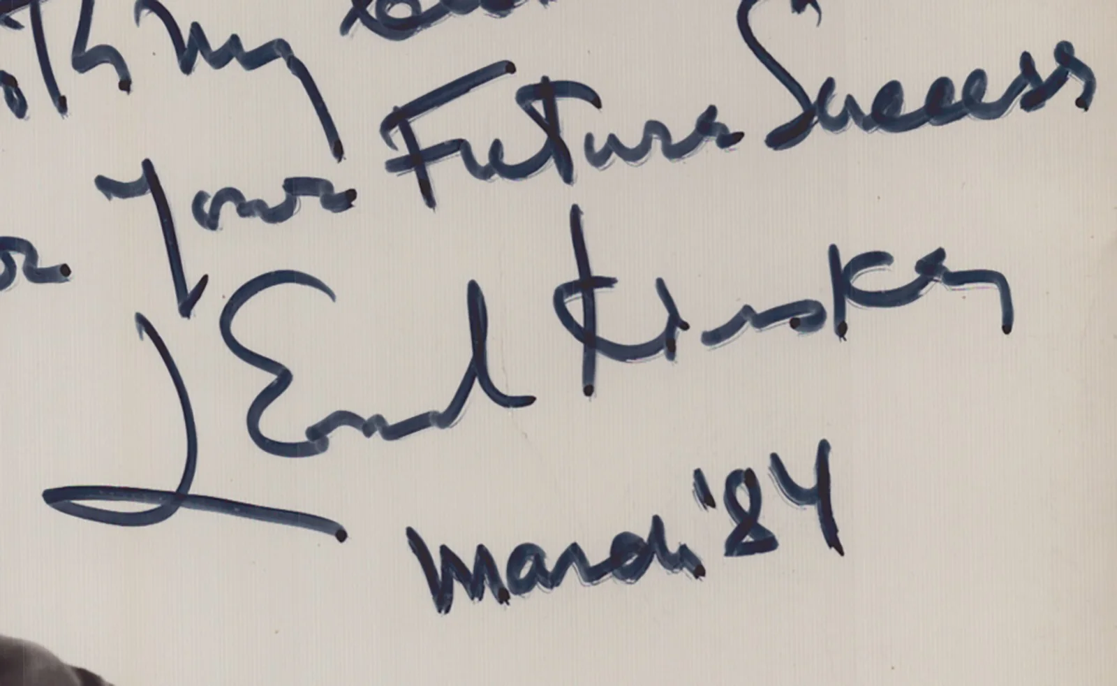 Leonid Kinskey — LEONID KINSKEY - AUTOGRAPHED INSCRIBED PHOTOGRAPH 03/1984, image 2
