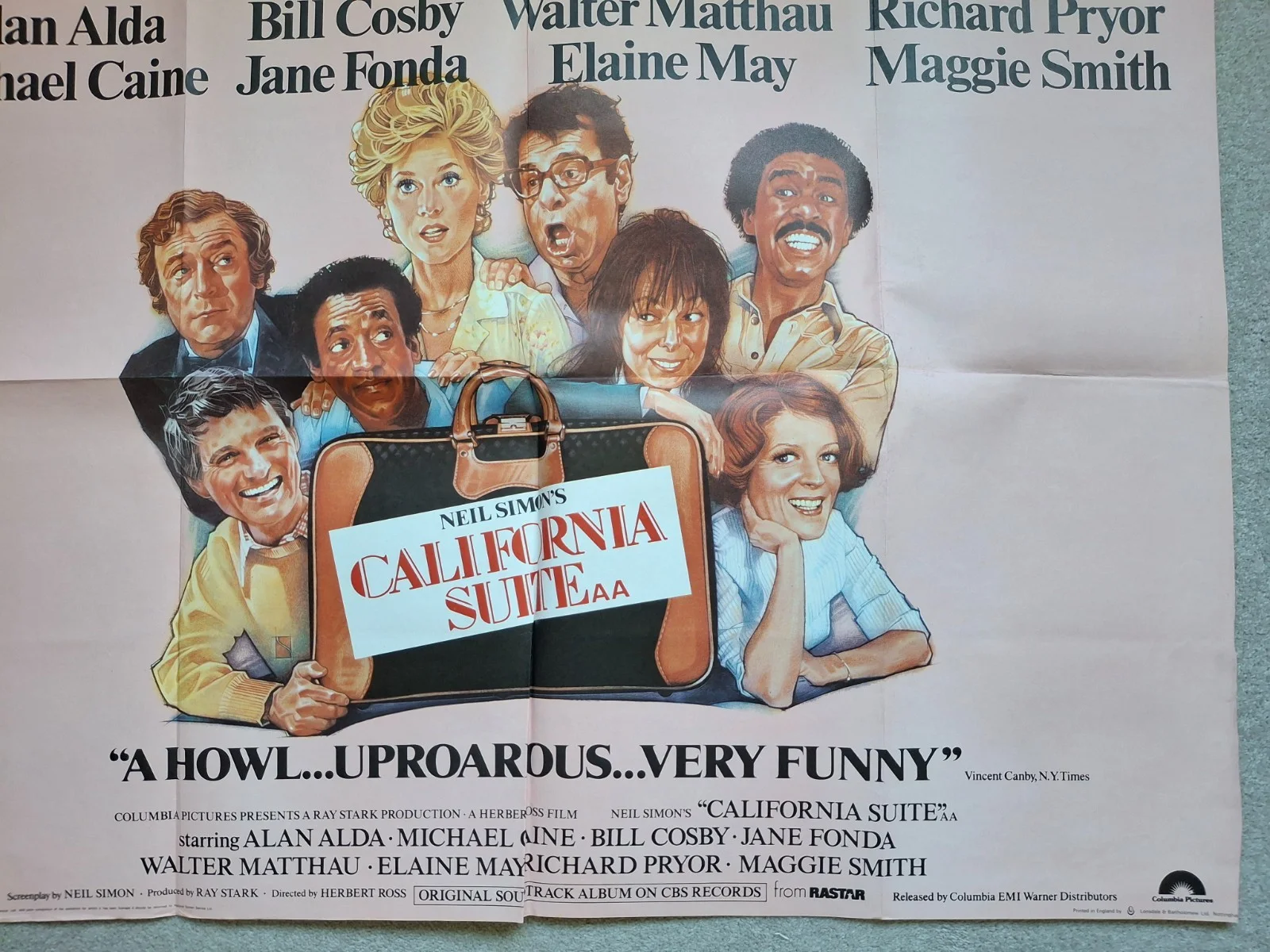 California Suite Adventure Rare & Original UK Quad Film Cinema Movie Poster, изображение 4