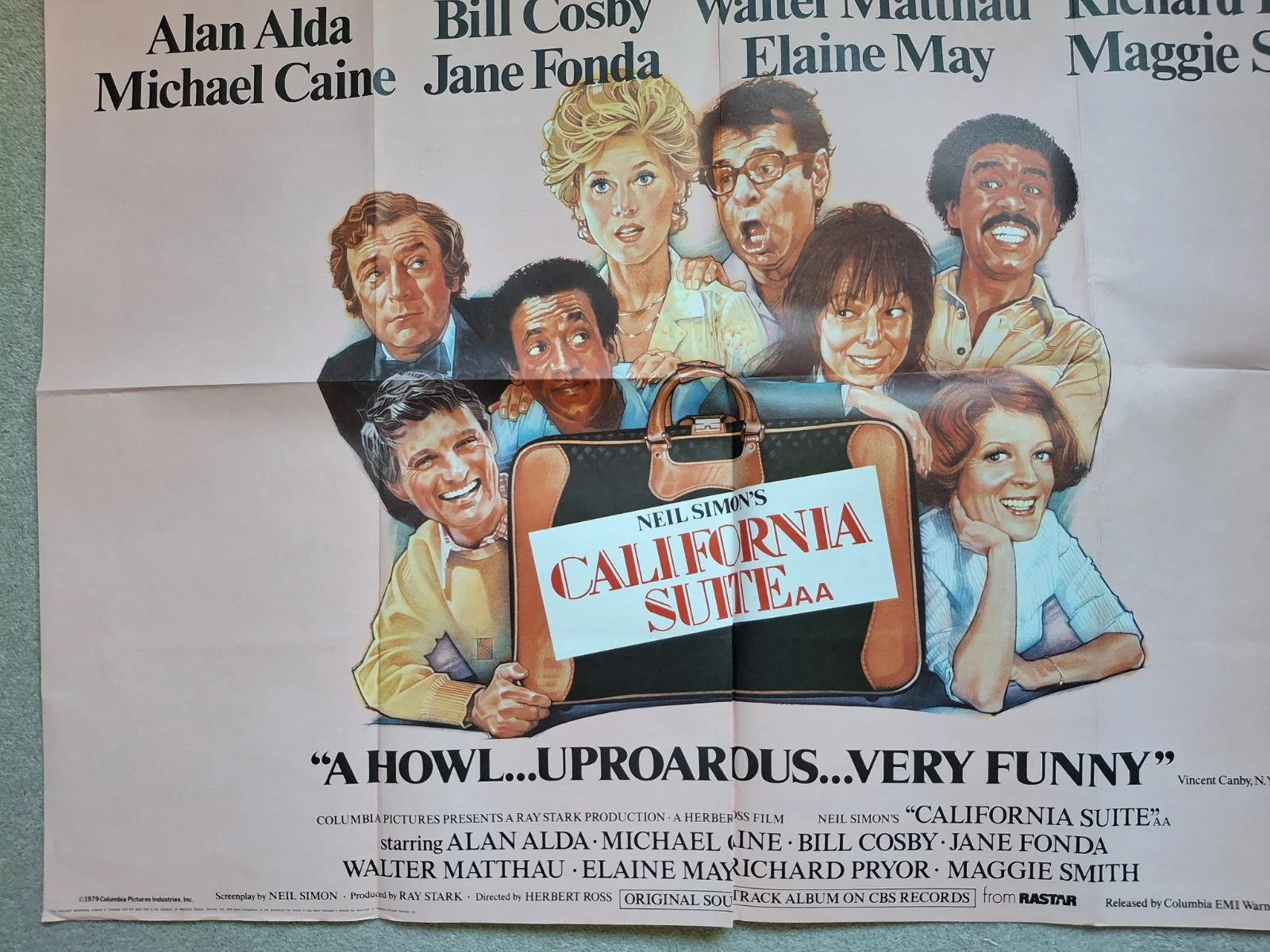 California Suite Adventure Rare & Original UK Quad Film Cinema Movie Poster, изображение 5