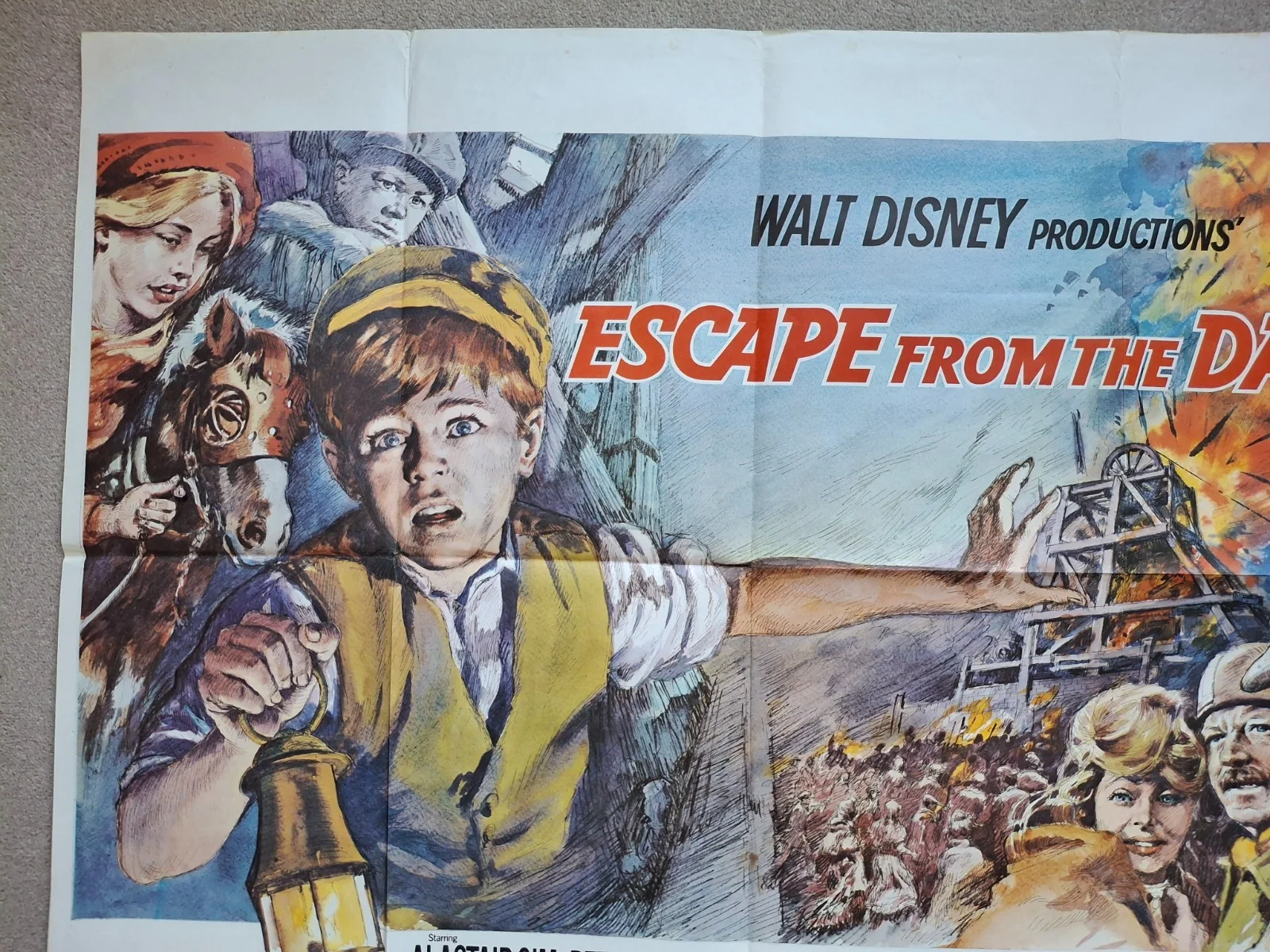 Escape From The Dark Rare & Original Quad Film Cinema Movie Poster Alastair Sim, изображение 3