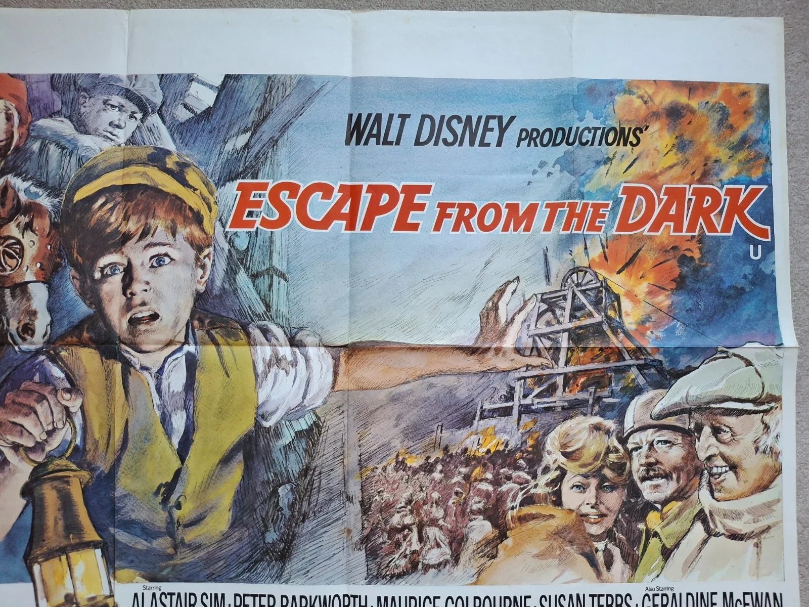 Escape From The Dark Rare & Original Quad Film Cinema Movie Poster Alastair Sim, изображение 4