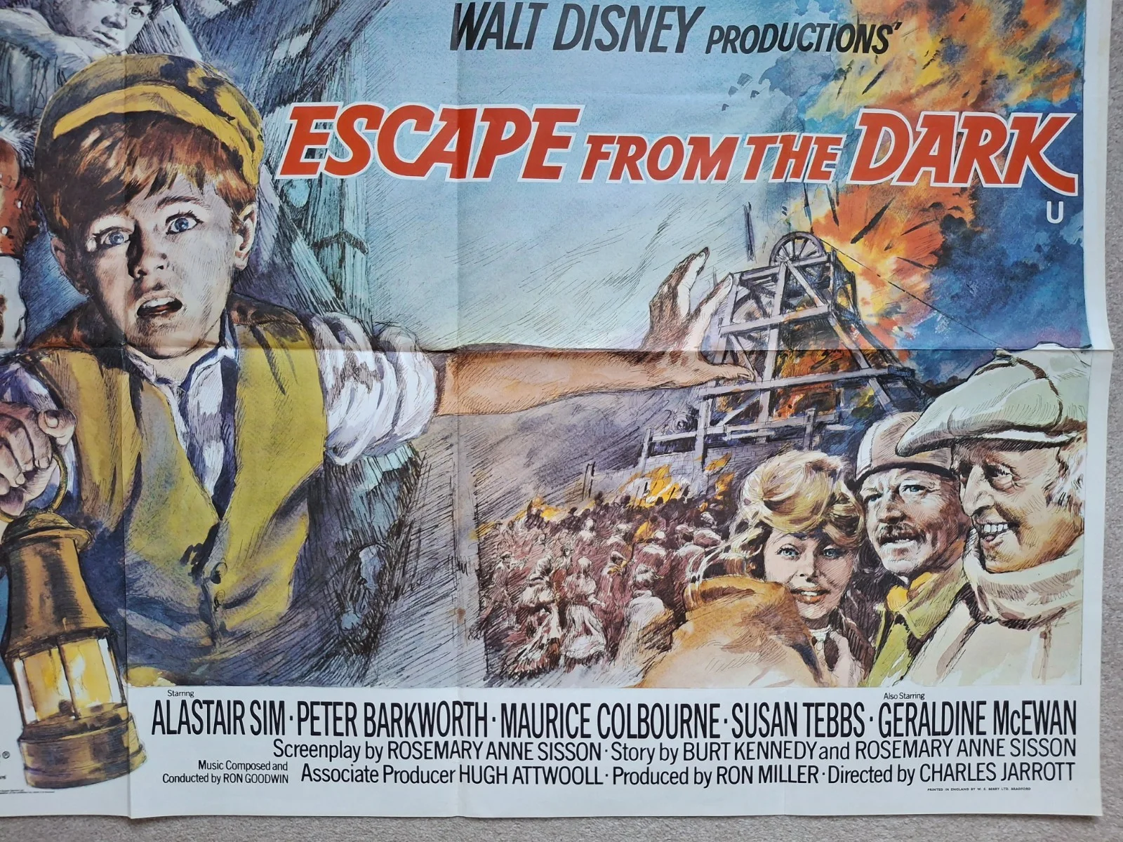 Escape From The Dark Rare & Original Quad Film Cinema Movie Poster Alastair Sim, изображение 5