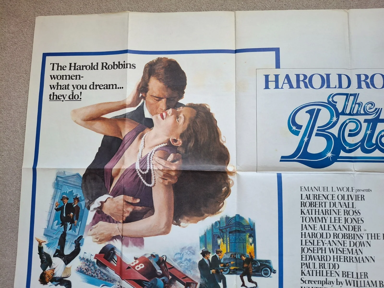 The Betsy Rare & Original UK Quad Film Cinema Movie Poster Laurence Olivier, изображение 3