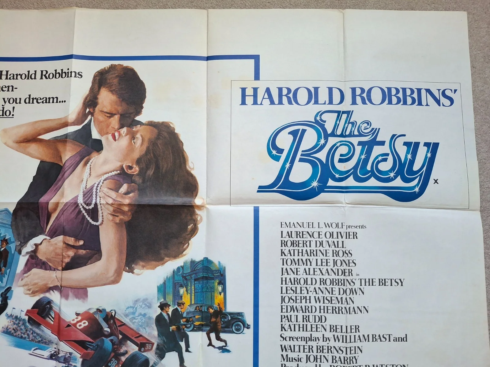 The Betsy Rare & Original UK Quad Film Cinema Movie Poster Laurence Olivier, изображение 4