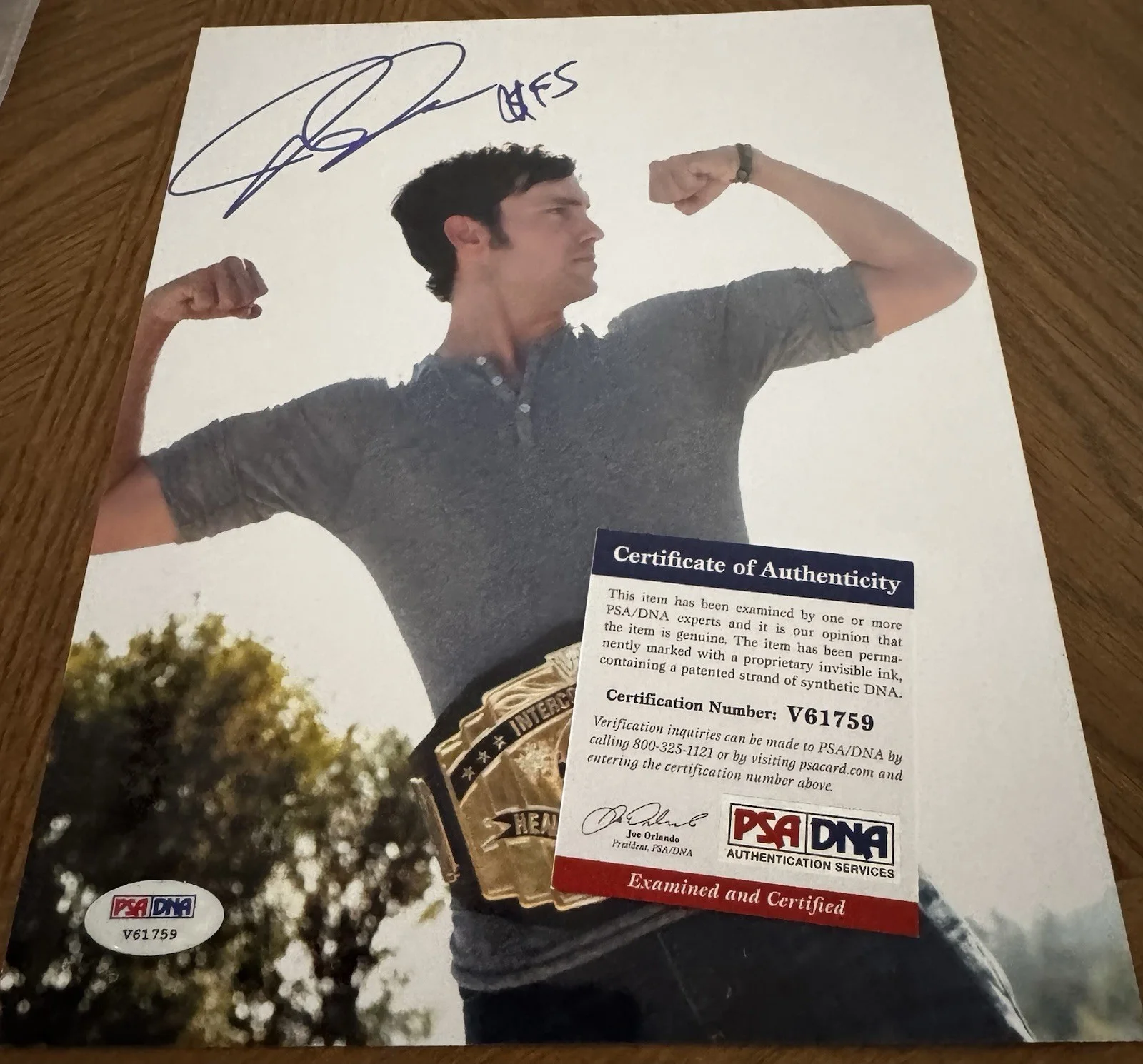 Jeff Dye — Jeff Dye Signed 8x10 Photo Comedian PSA/DNA, image 2